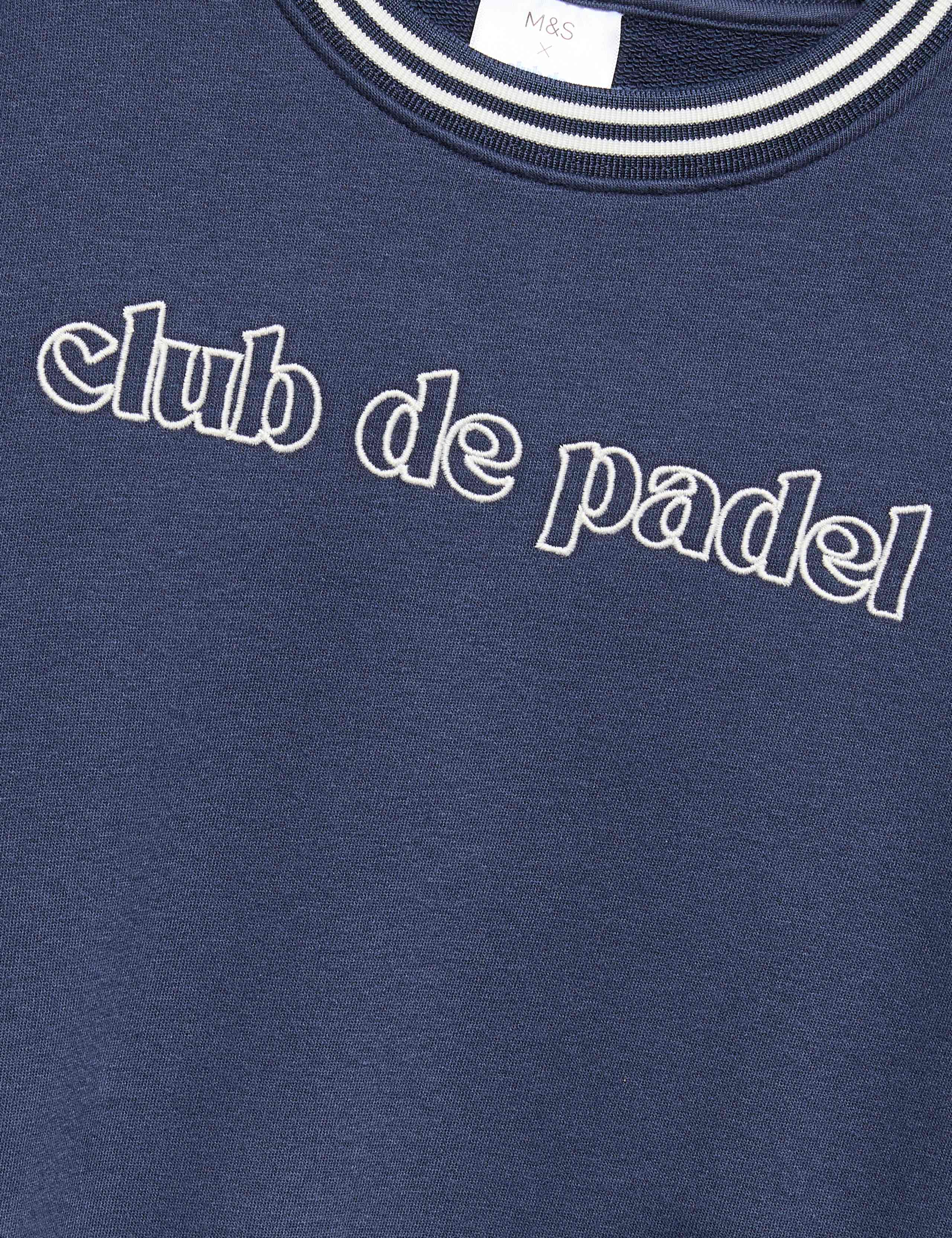 Cotton Rich Club De Padel Sweatshirt (6-16 Yrs) 2 of 2