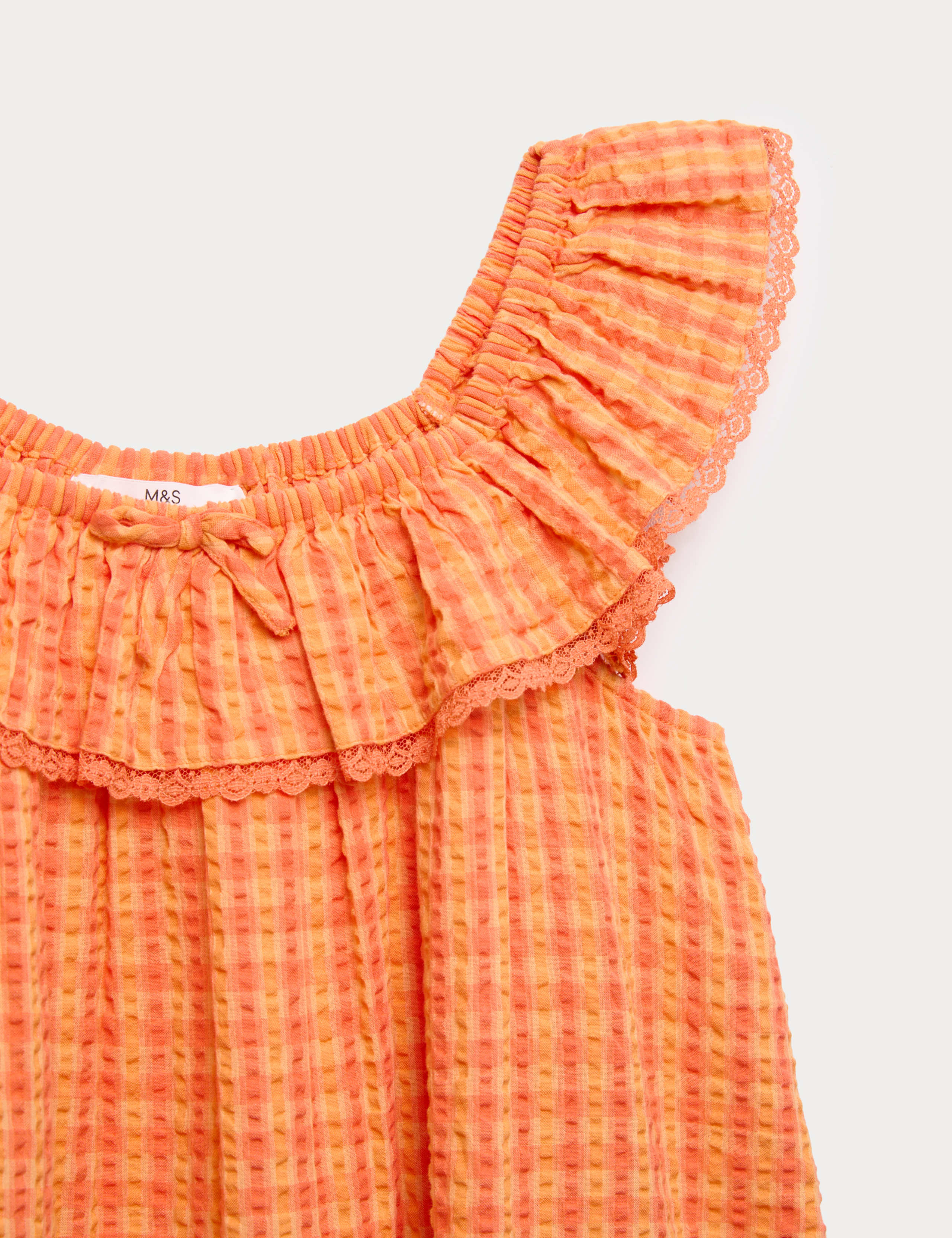 Gingham Check Baby Doll Dress (6-16 Yrs) 2 of 2
