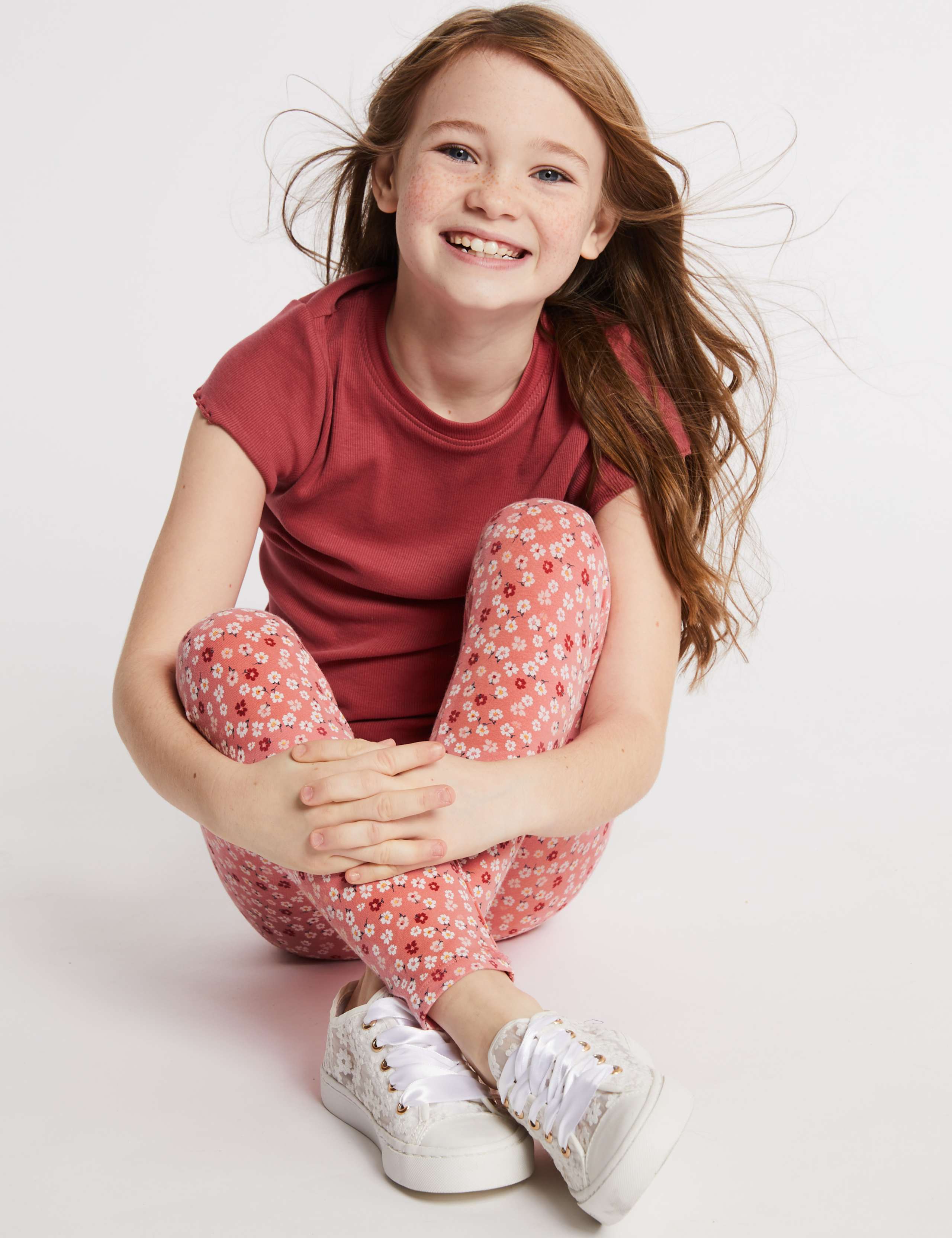 3 Pack Cotton Leggings with Stretch (3-16 Years) 2 of 6