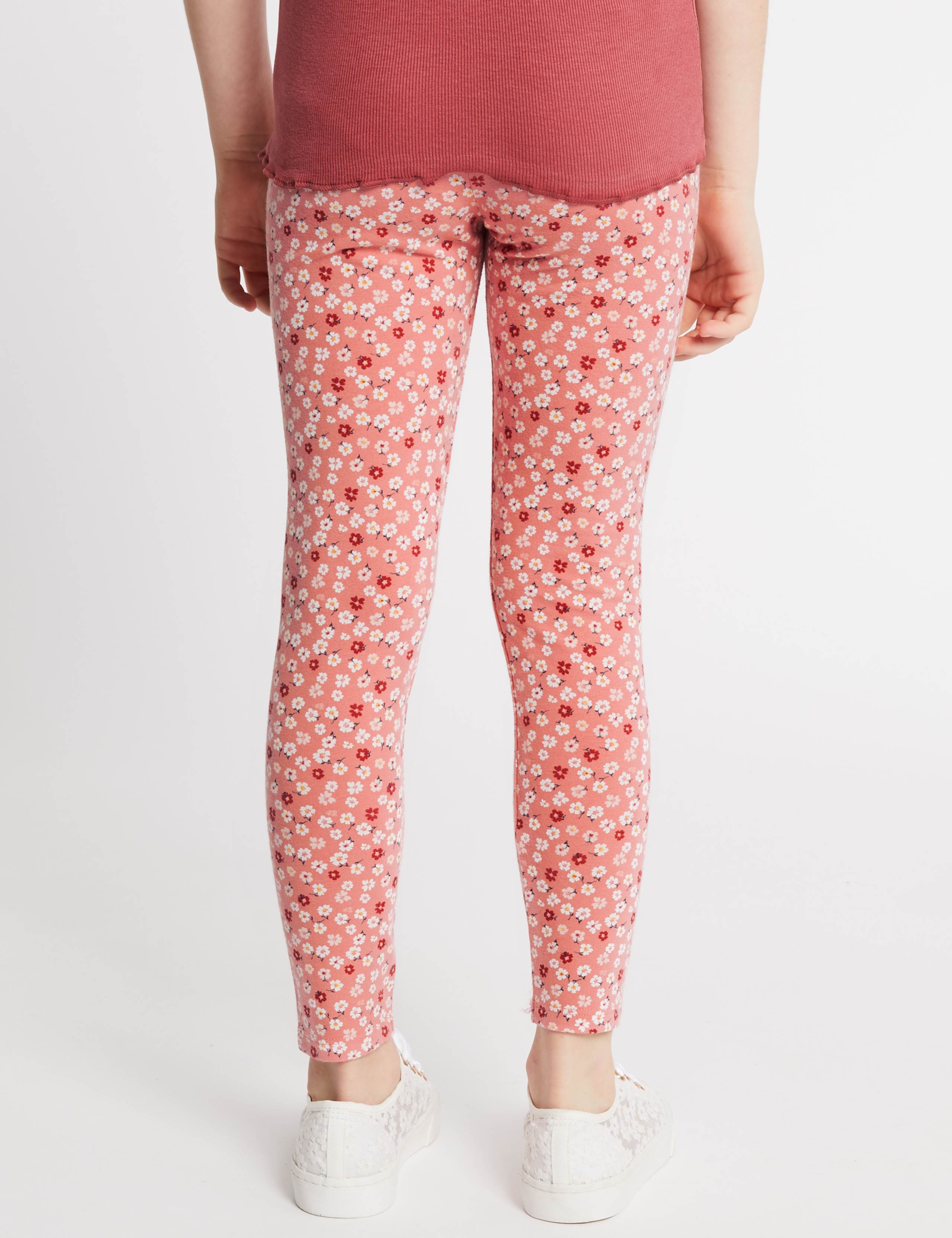 3 Pack Cotton Leggings with Stretch (3-16 Years) 6 of 6