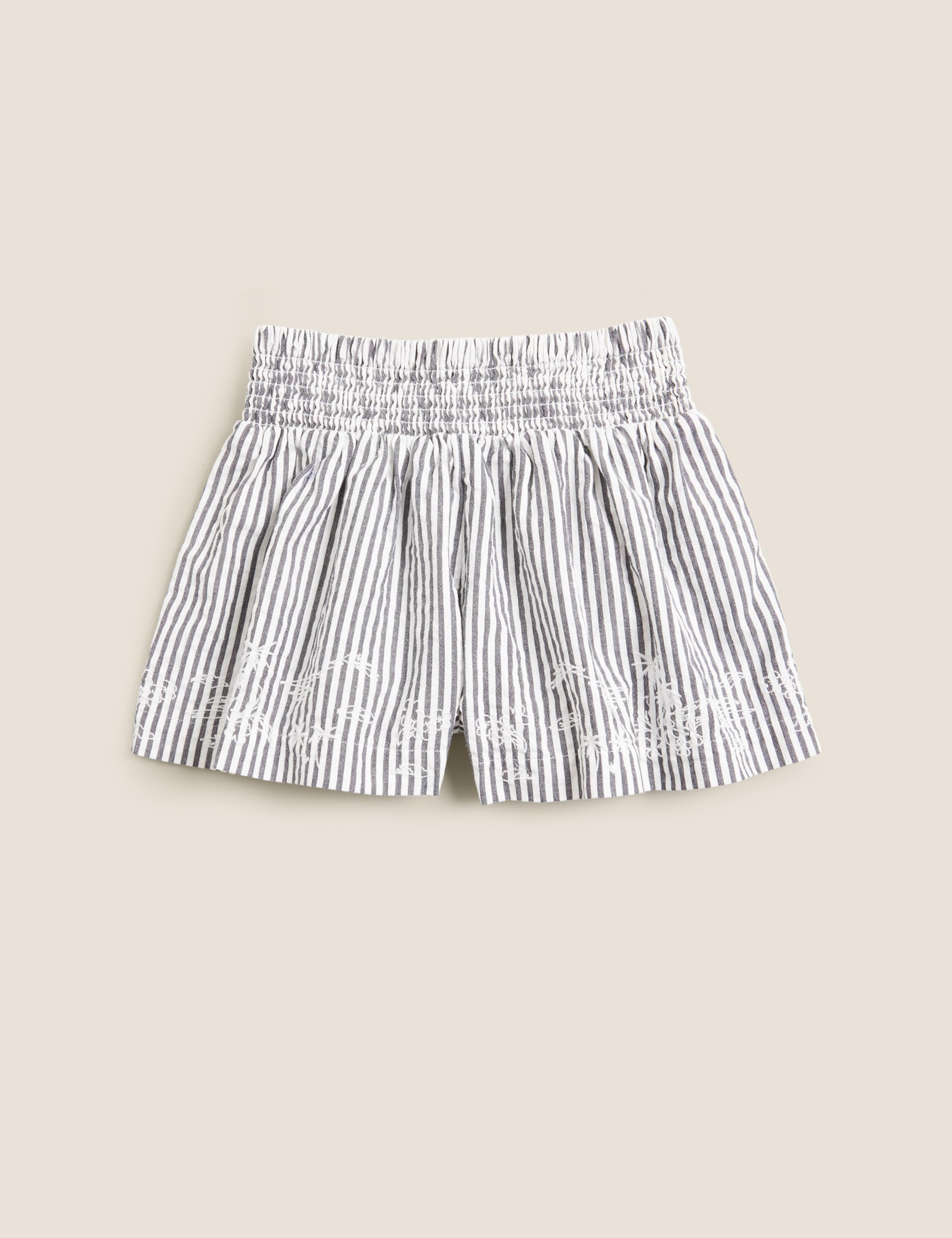 Pure Cotton Striped Shorts (6-16 Yrs) 2 of 5