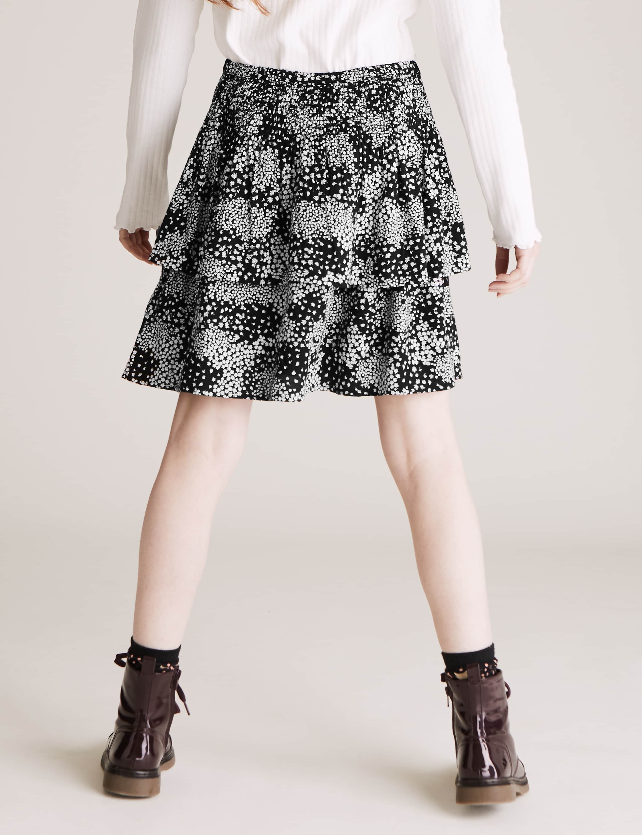 Tiered Floral Ditsy Print Skirt 5 of 5