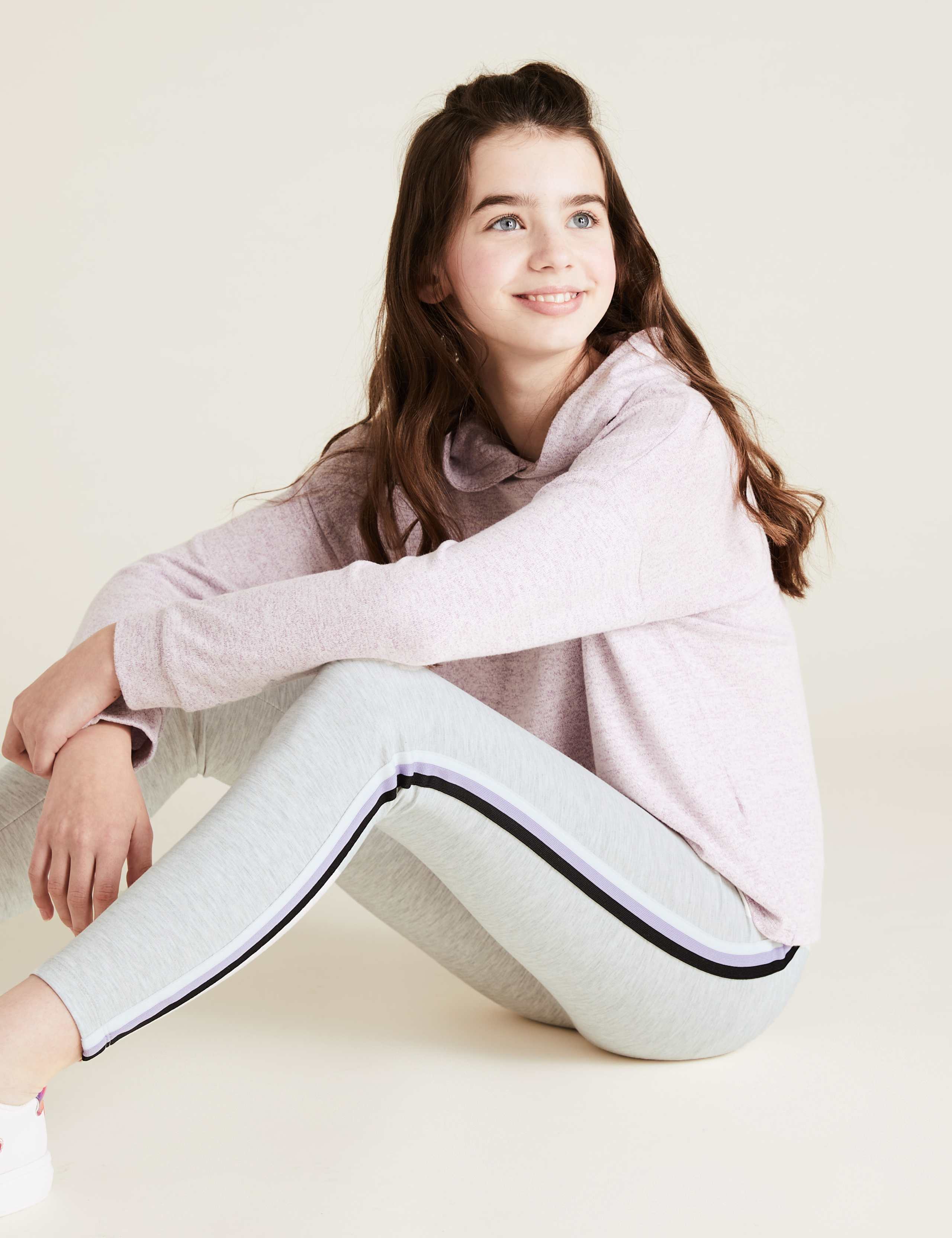 Ponte Side Stripe Leggings (6-14 Yrs) 1 of 5