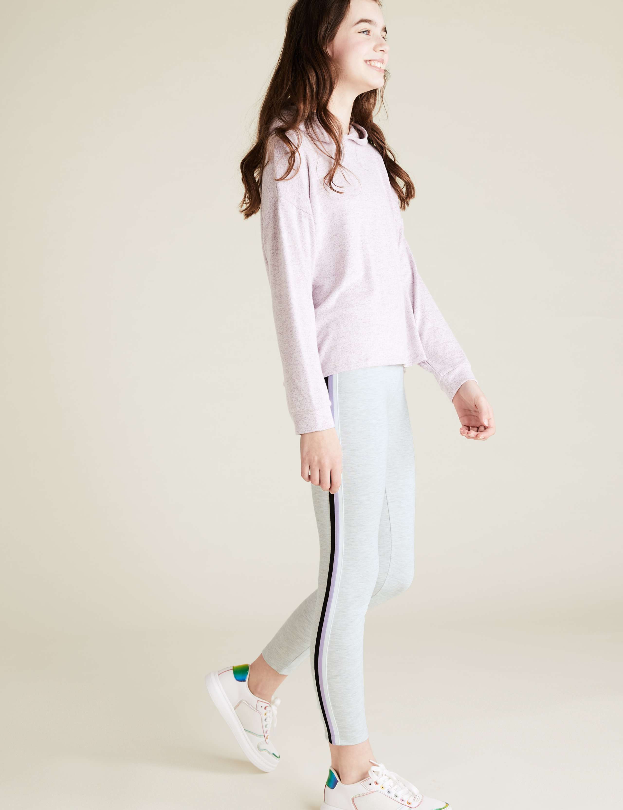 Ponte Side Stripe Leggings (6-14 Yrs) 3 of 5