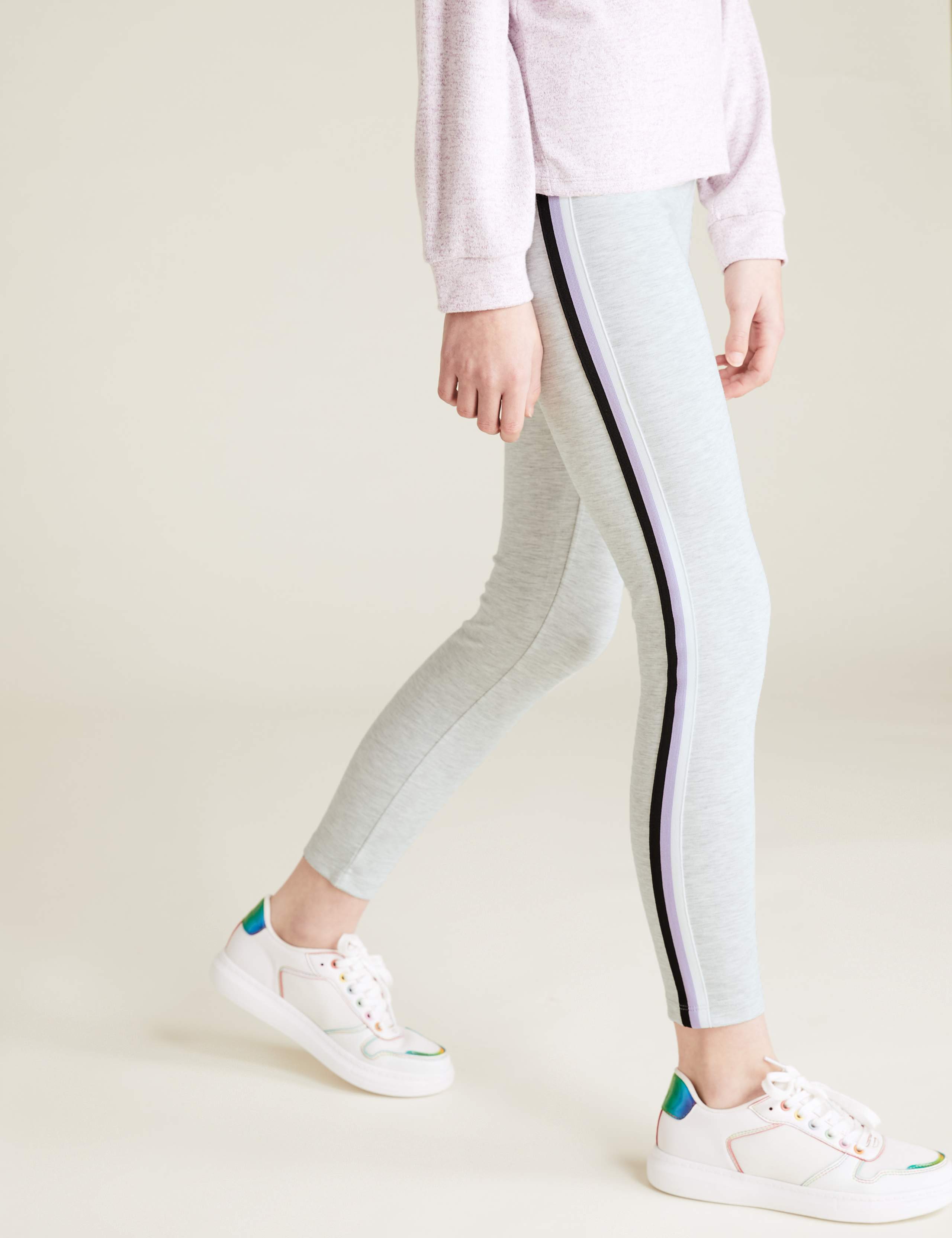 Ponte Side Stripe Leggings (6-14 Yrs) 4 of 5