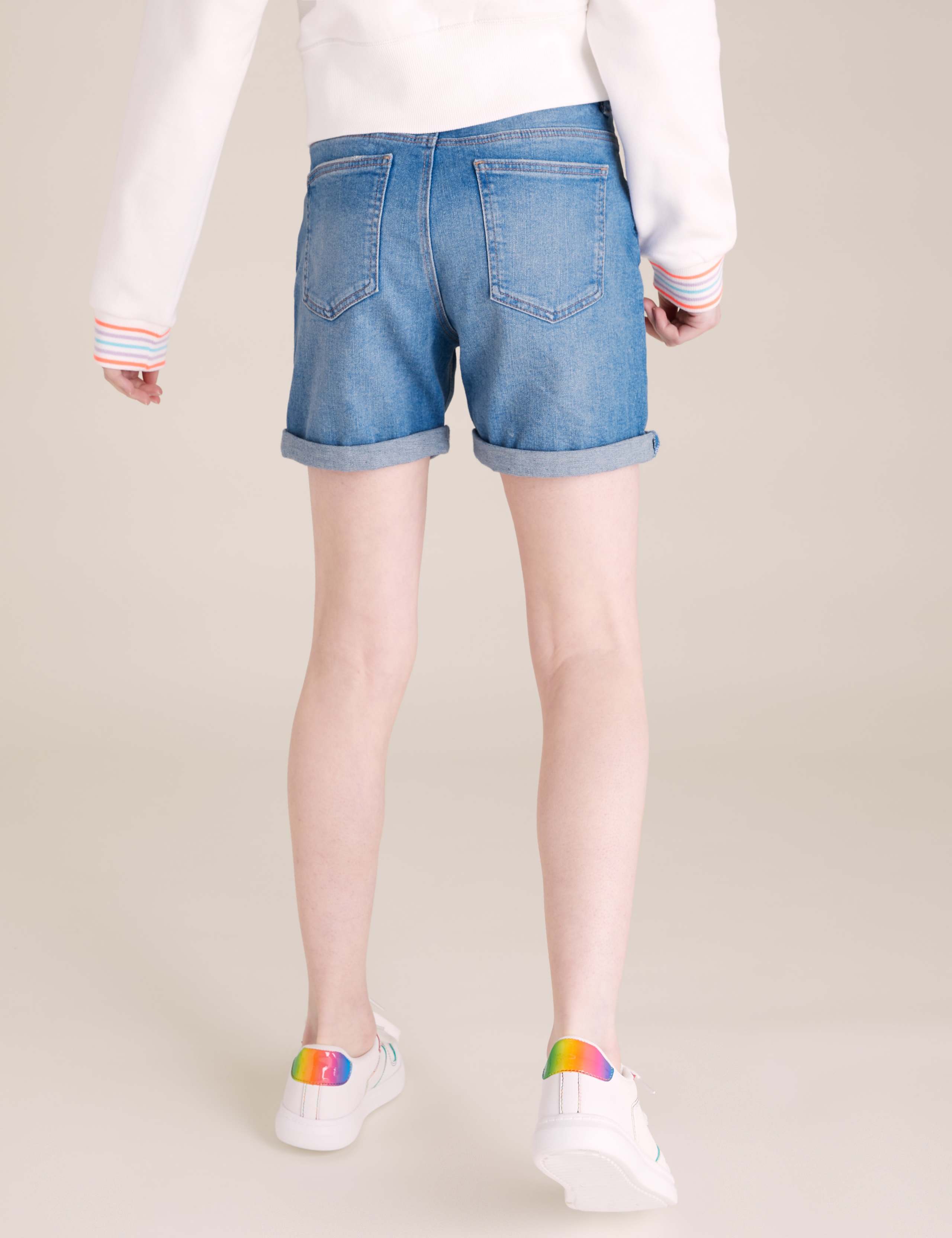 Denim Roll-Up Shorts (6-16 Yrs) 5 of 5