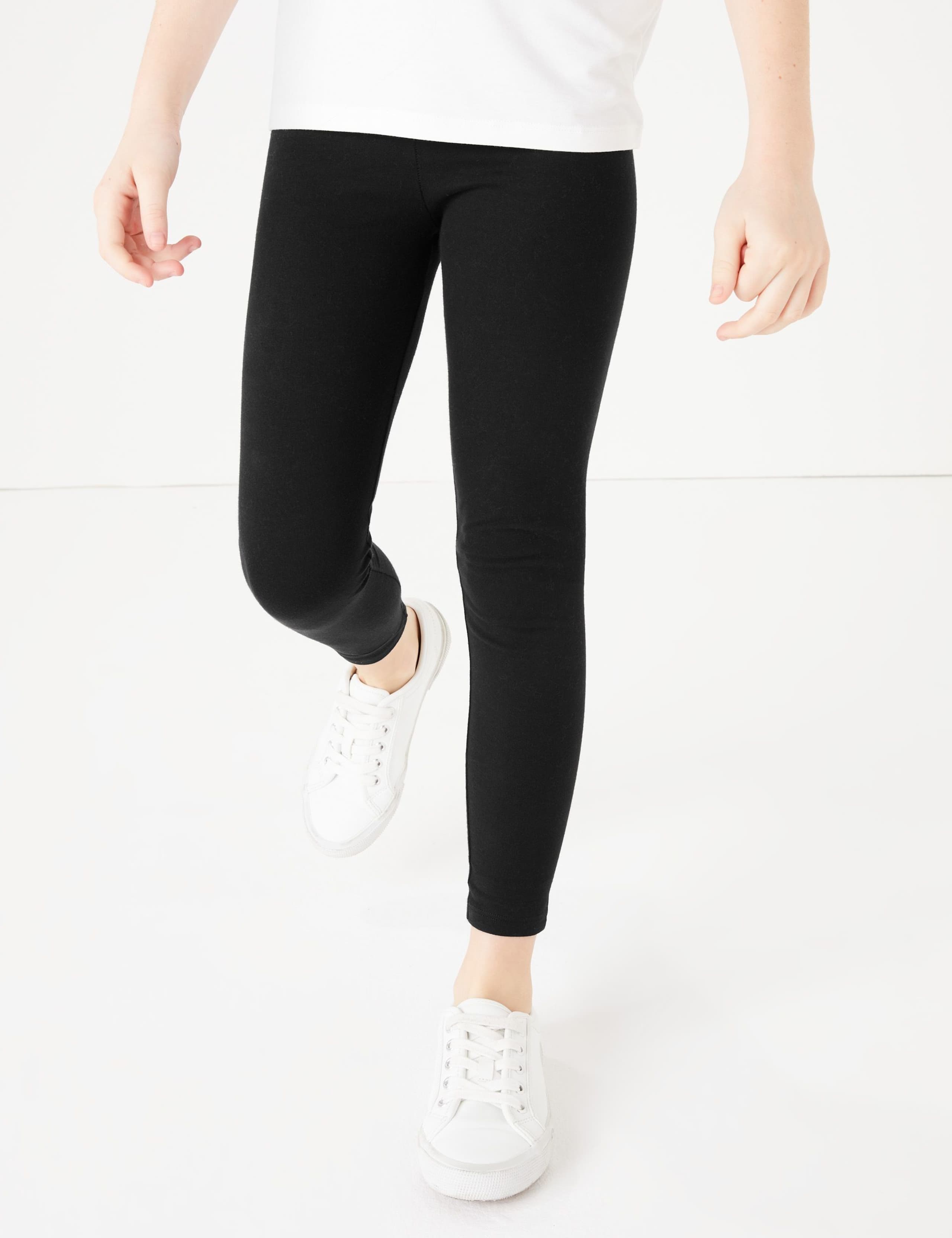 3 Pack Cotton Rich Leggings (6-16 Yrs ) 3 of 4