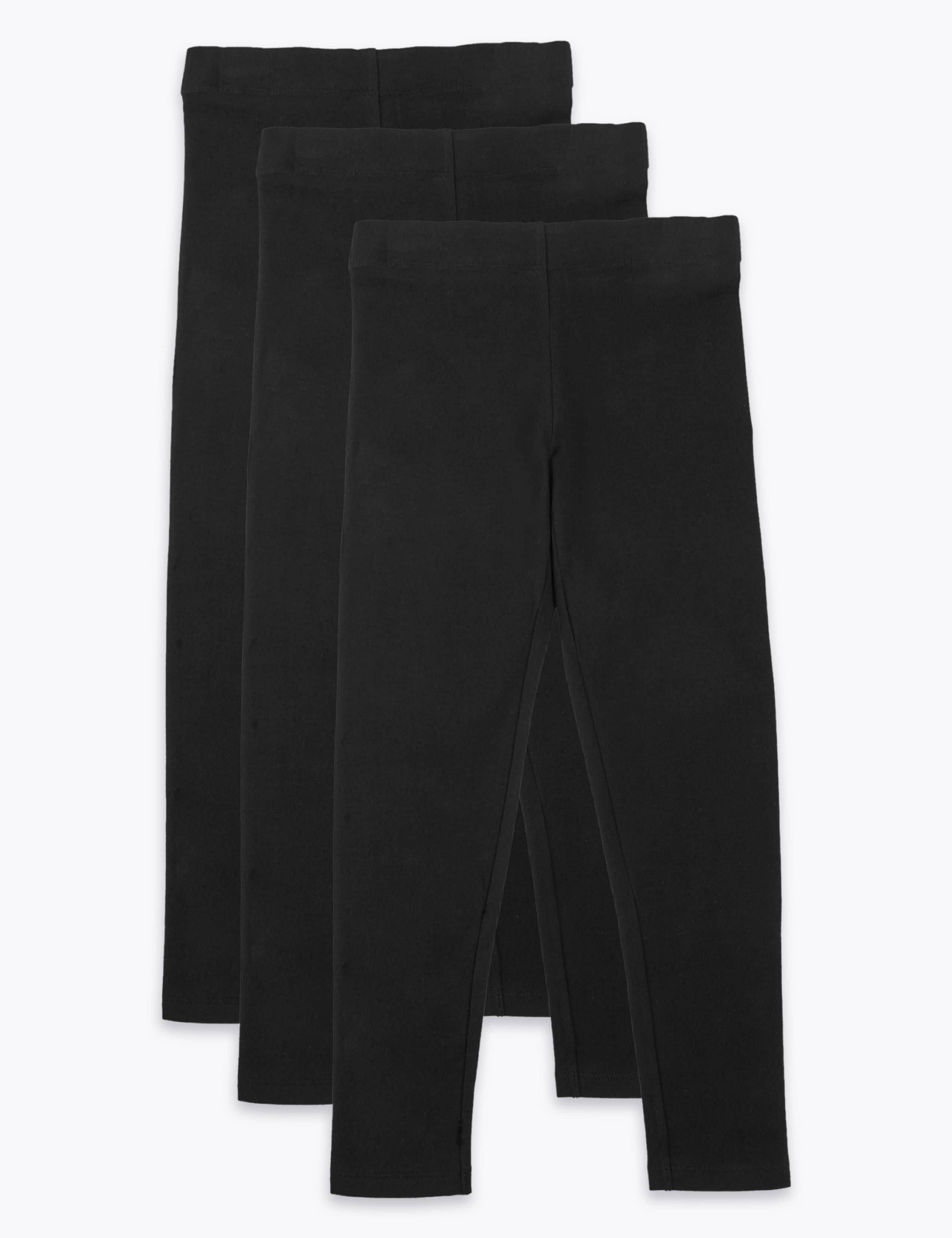 3 Pack Cotton Rich Leggings (6-16 Yrs ) 2 of 4