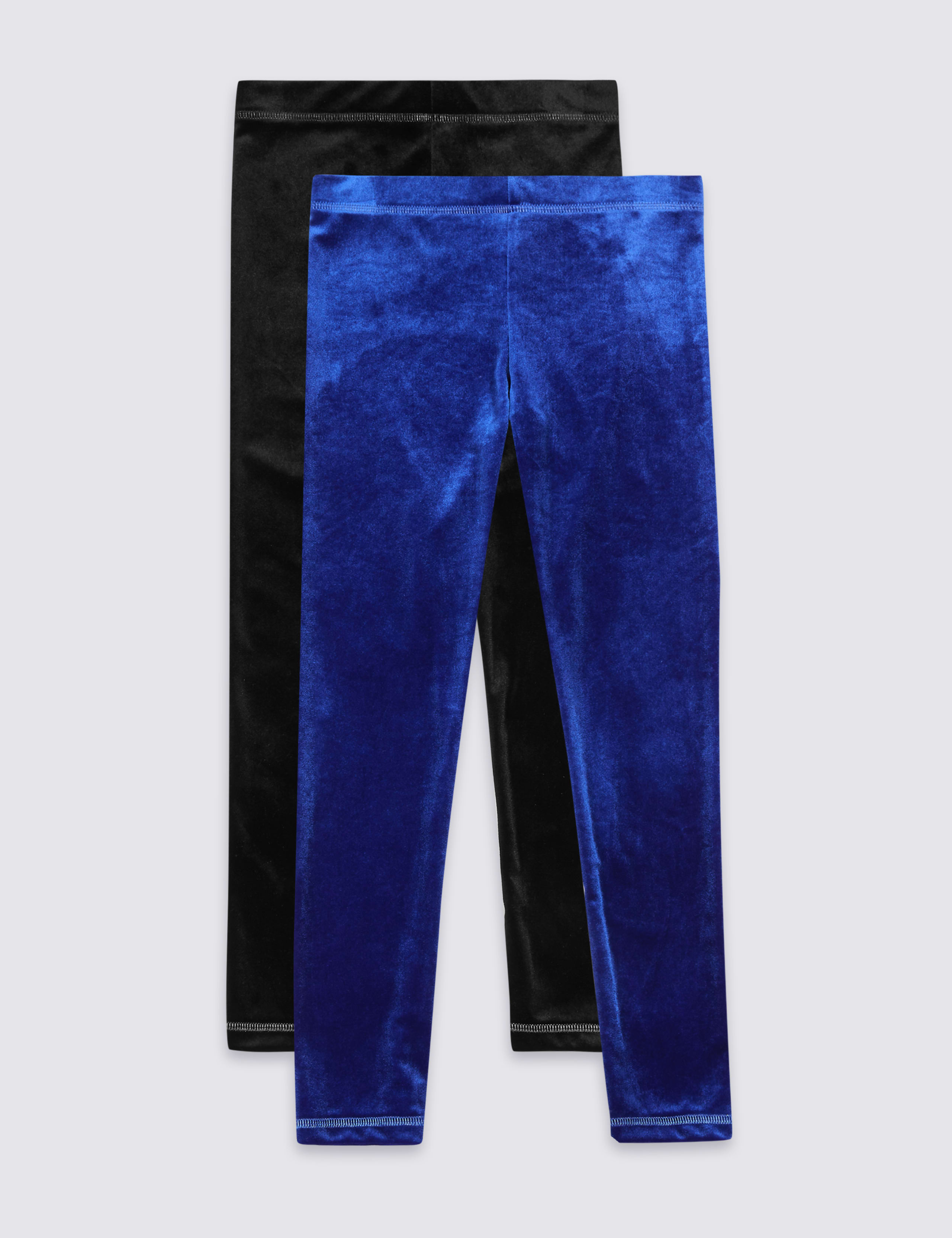2 Pack Velvet Leggings (3-14 Years) 2 of 5