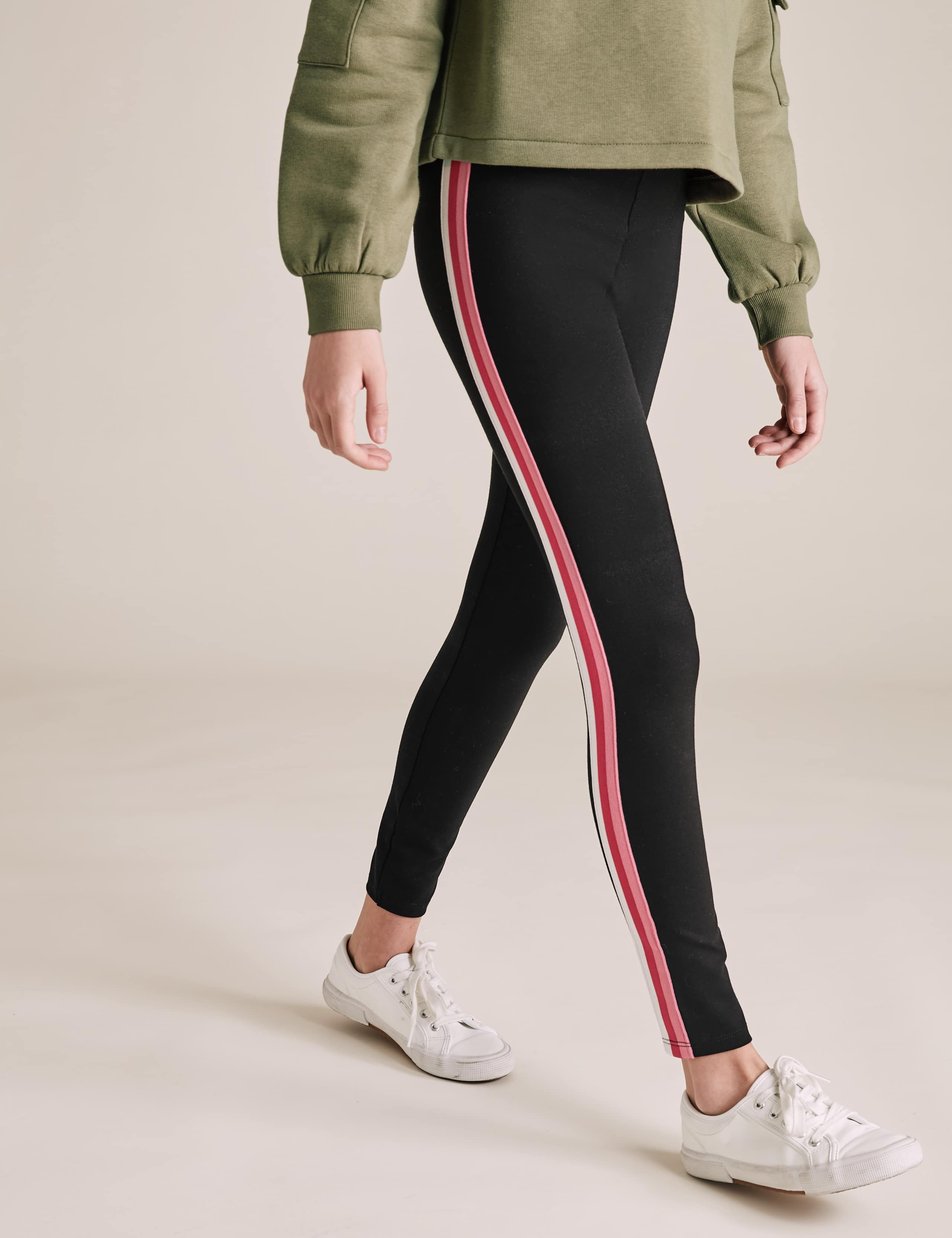 Ponte Side Striped Leggings (6-16 Yrs) 4 of 5