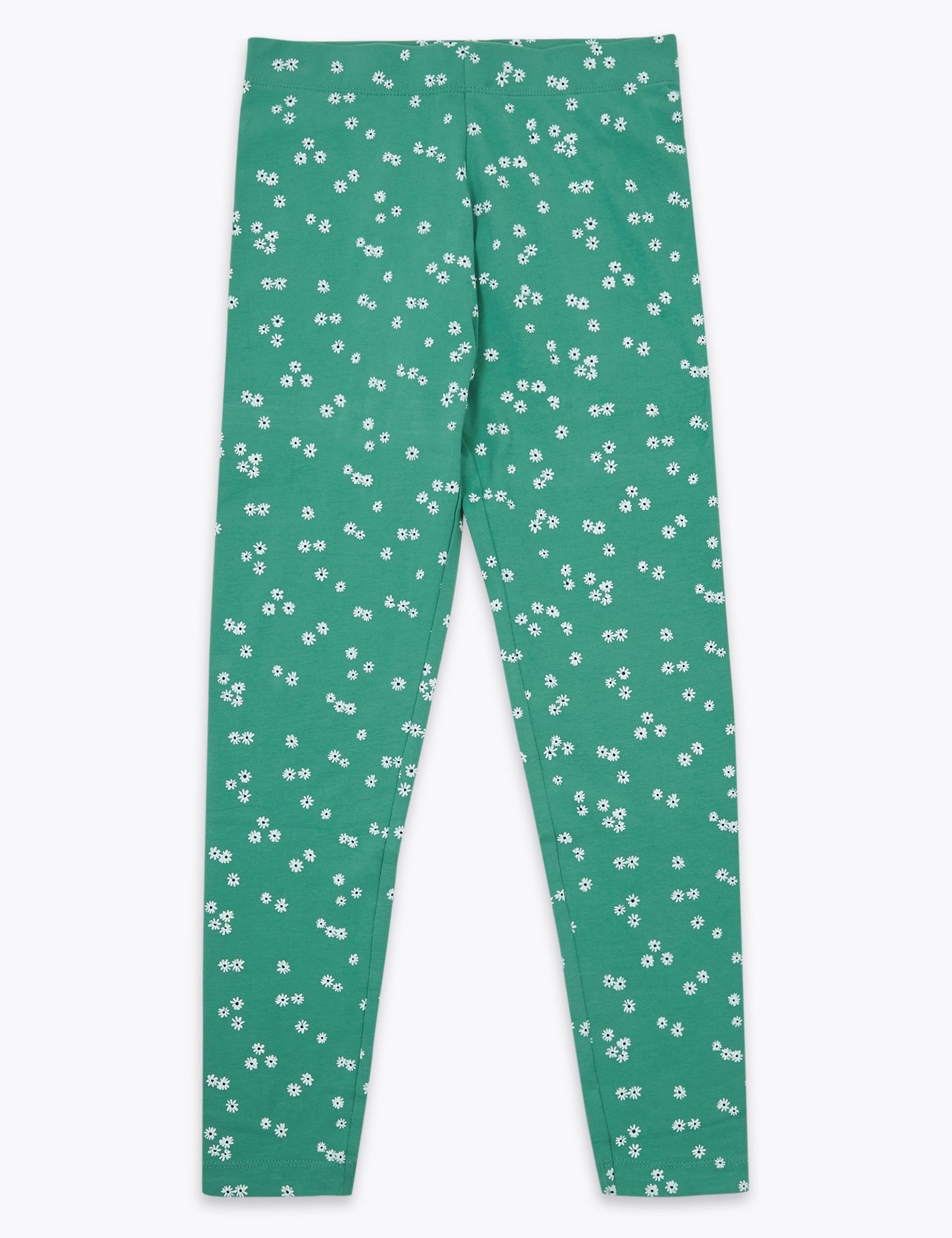 Cotton Rich Ditsy Floral Print Leggings (6-16 Yrs) 1 of 1