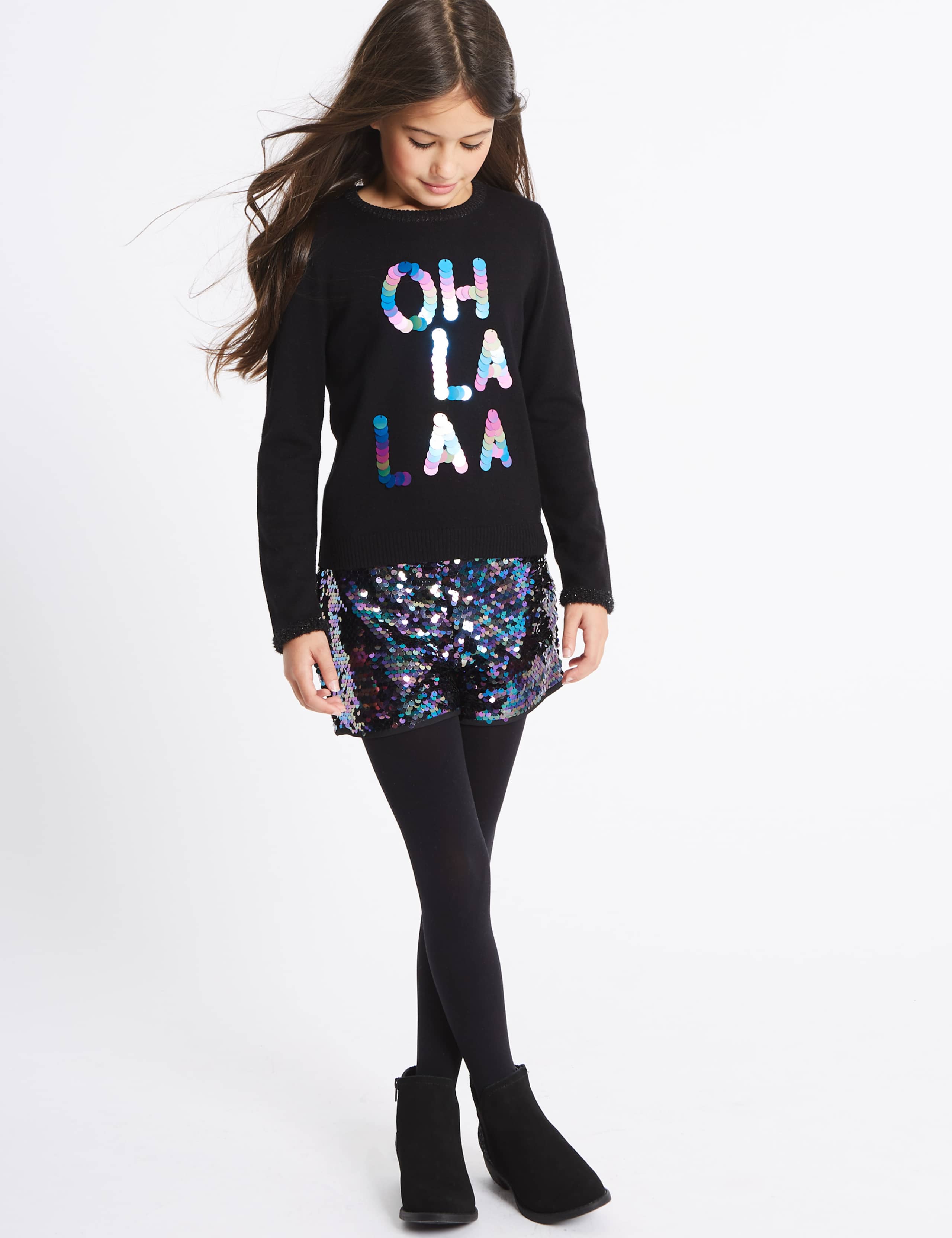Sequin Shorts (3-14 Years) 1 of 7