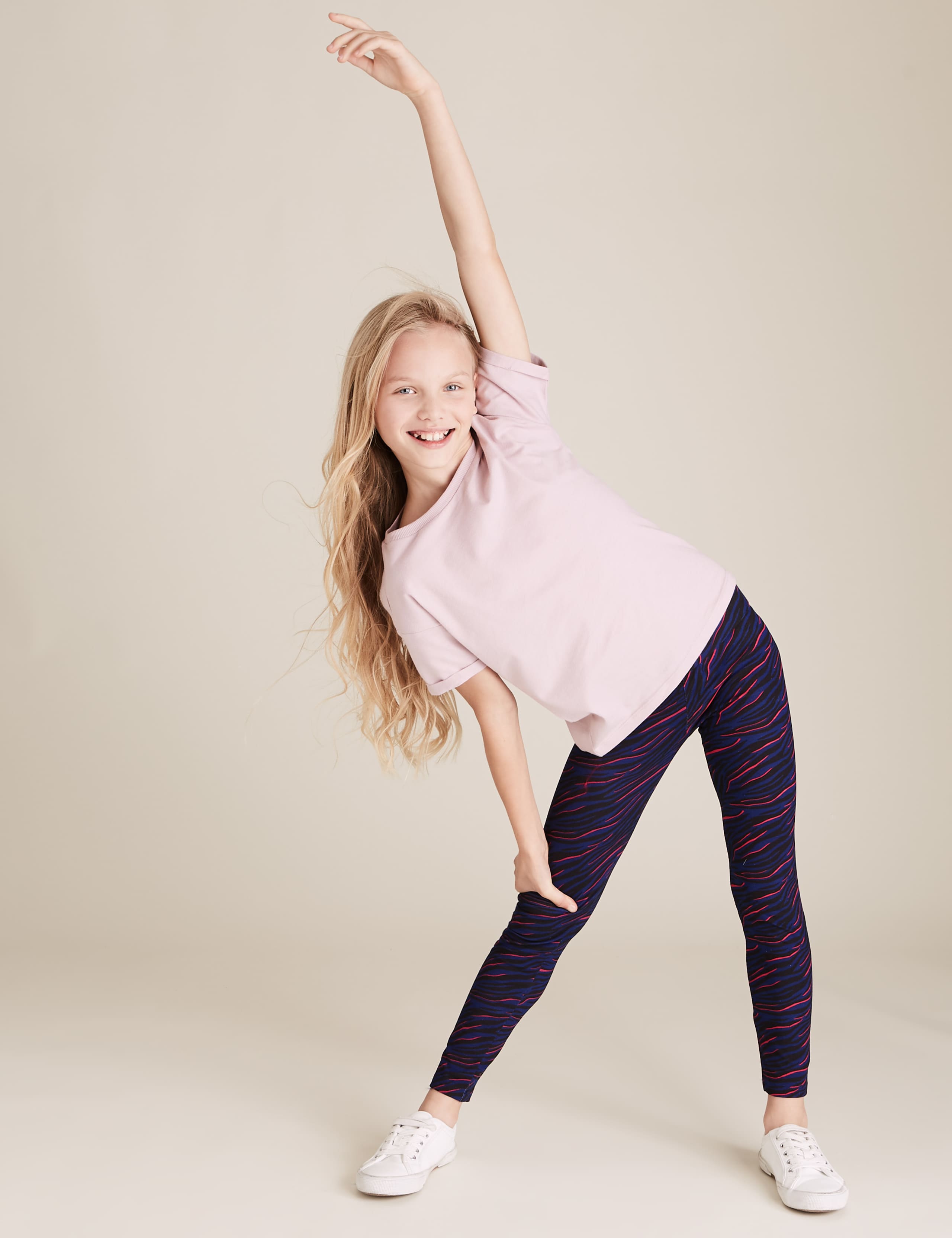 3pk Cotton Printed Leggings (6-16 Yrs) 2 of 6