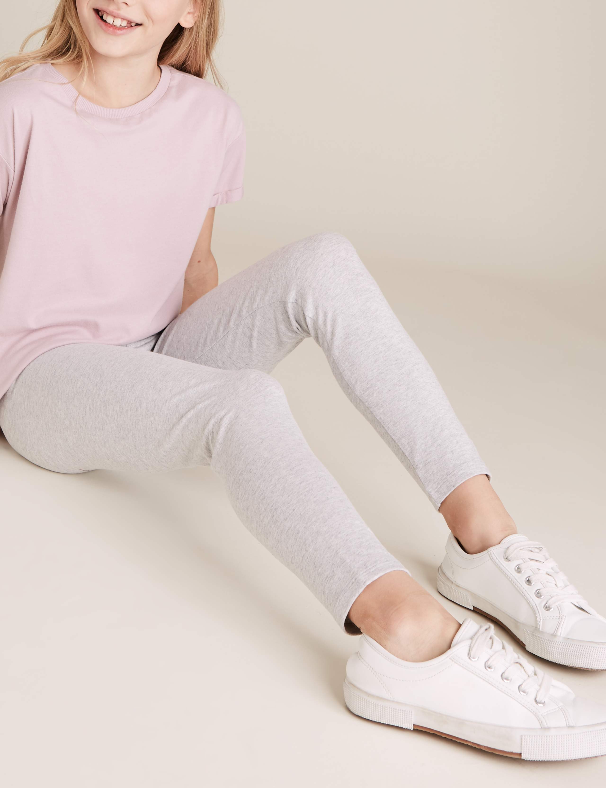 3pk Cotton Printed Leggings (6-16 Yrs) 4 of 6