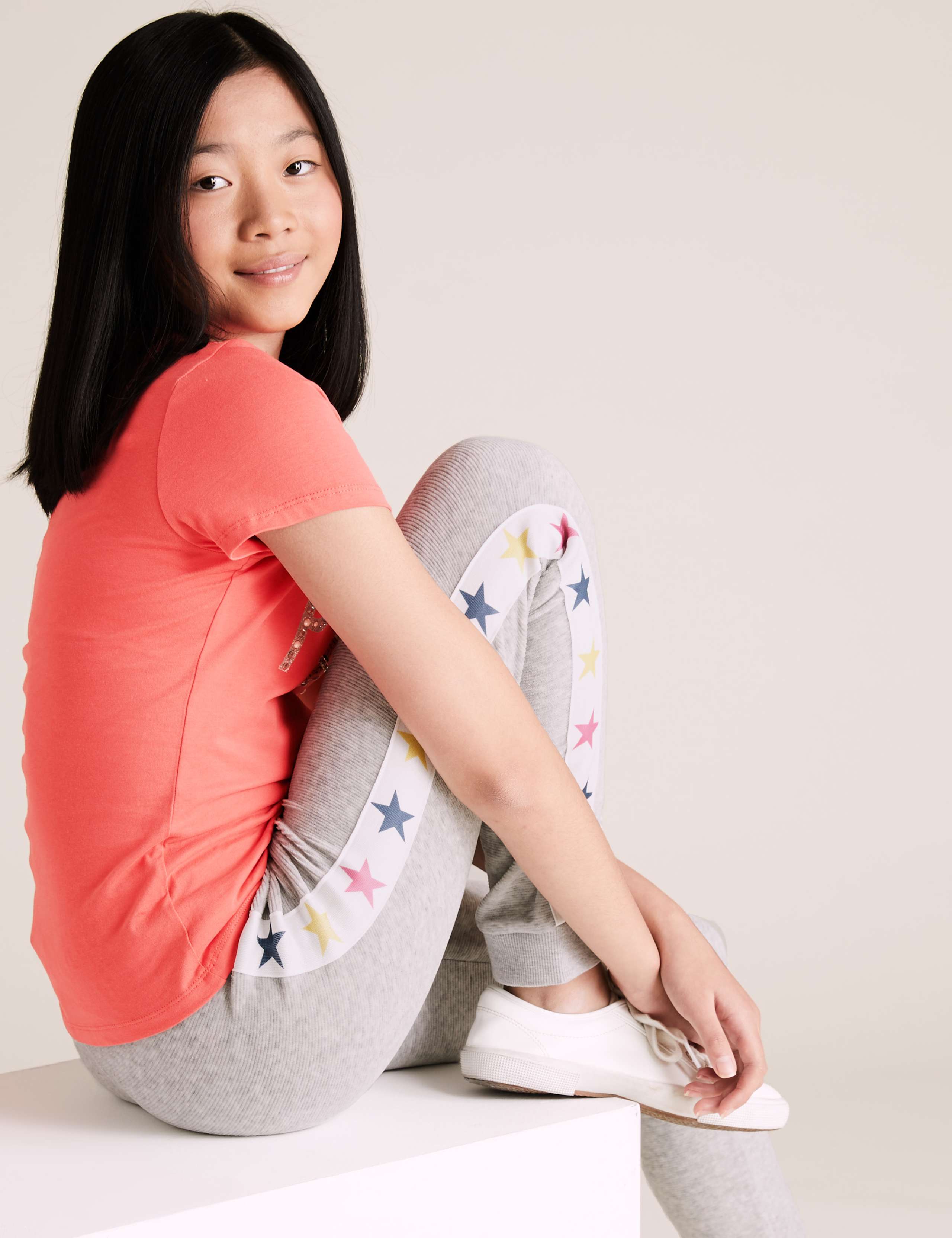 Star Side Striped Joggers (6-16 Yrs) 1 of 5