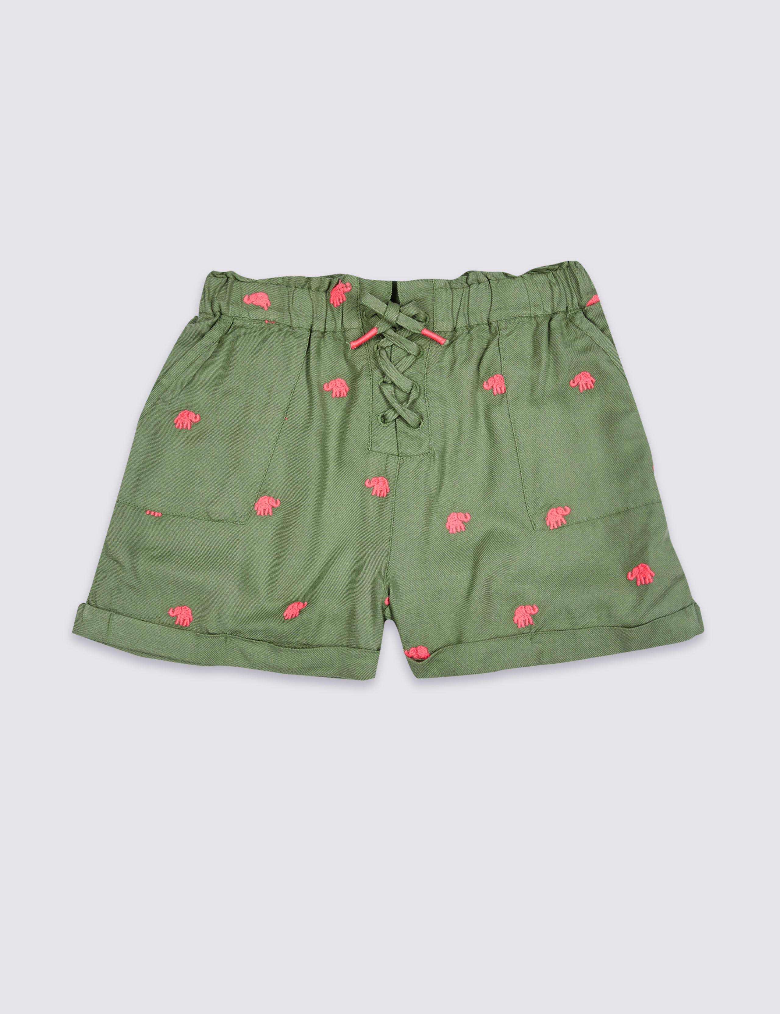 Elephant Embroidered Shorts (3-16 Years) 2 of 4