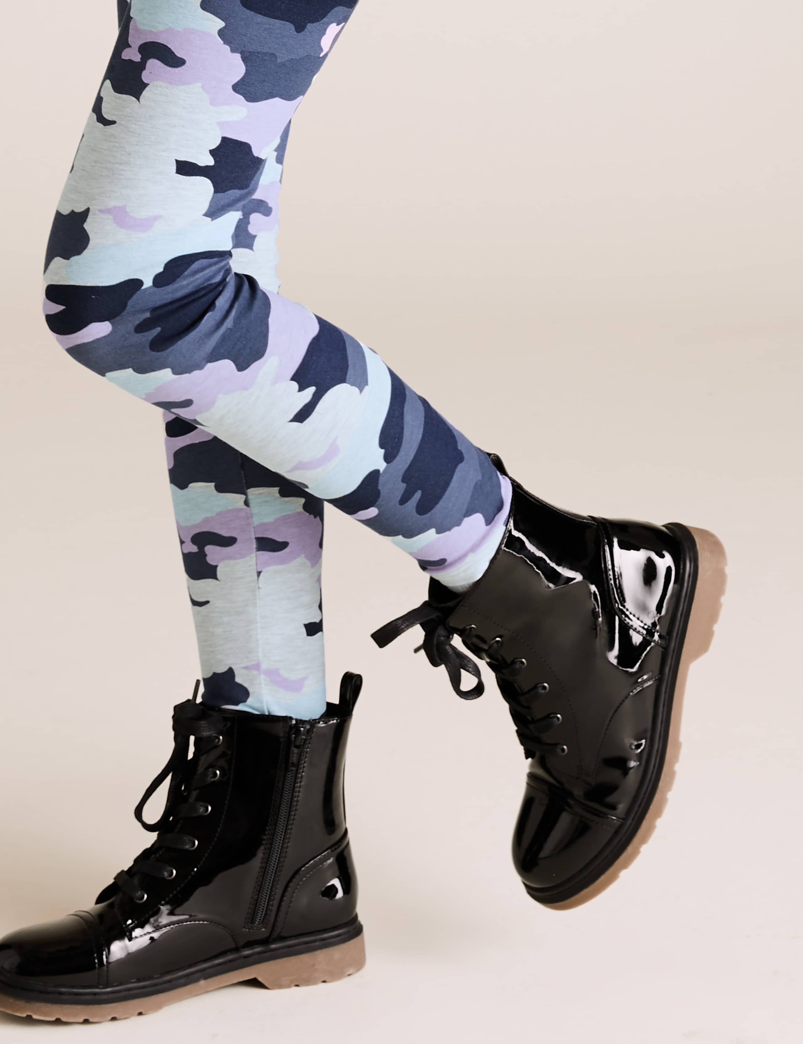 Cotton Rich Camouflage Print Leggings (6-16 Yrs) 3 of 5