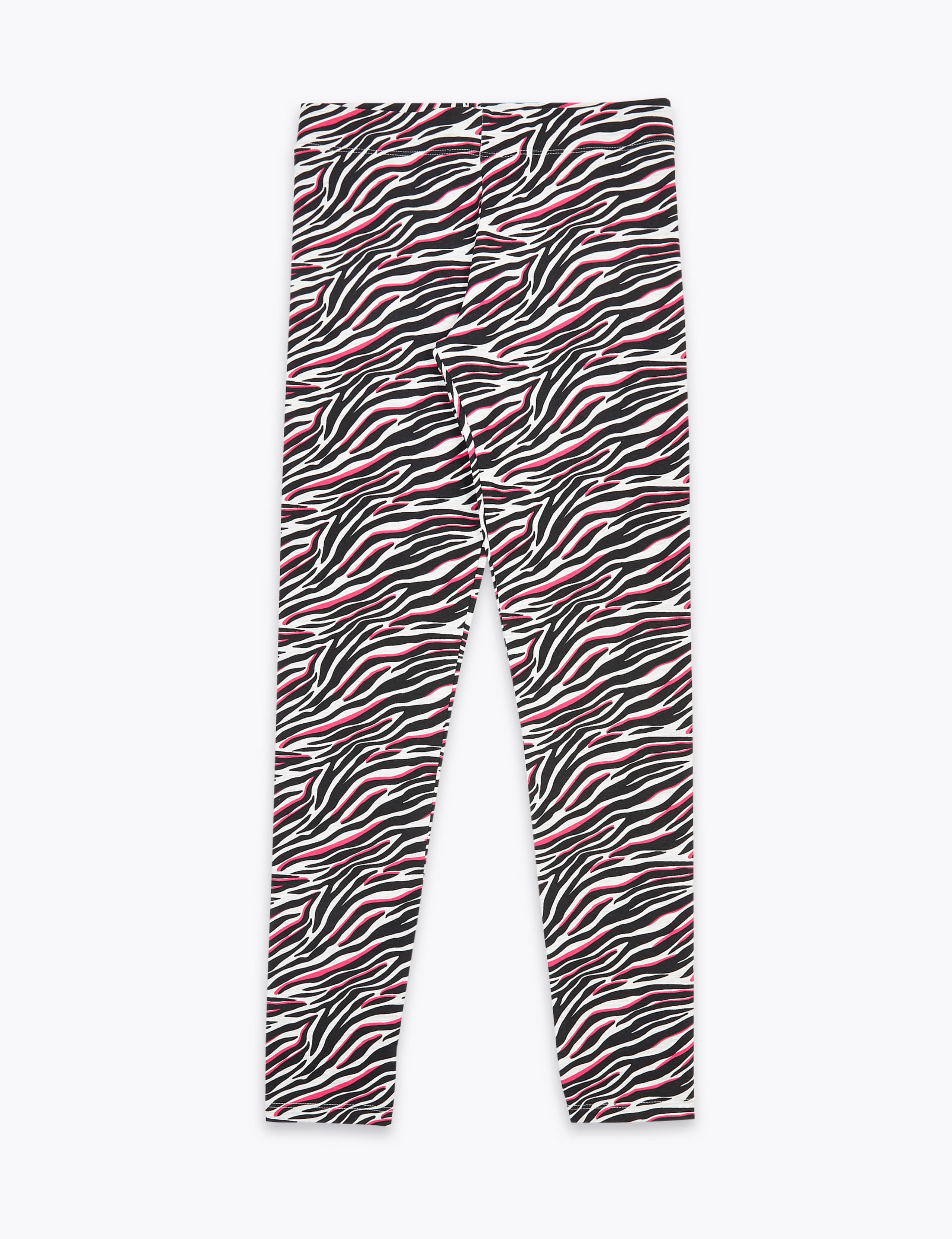 Cotton Zebra Print Leggings (6-16 Yrs) 2 of 5