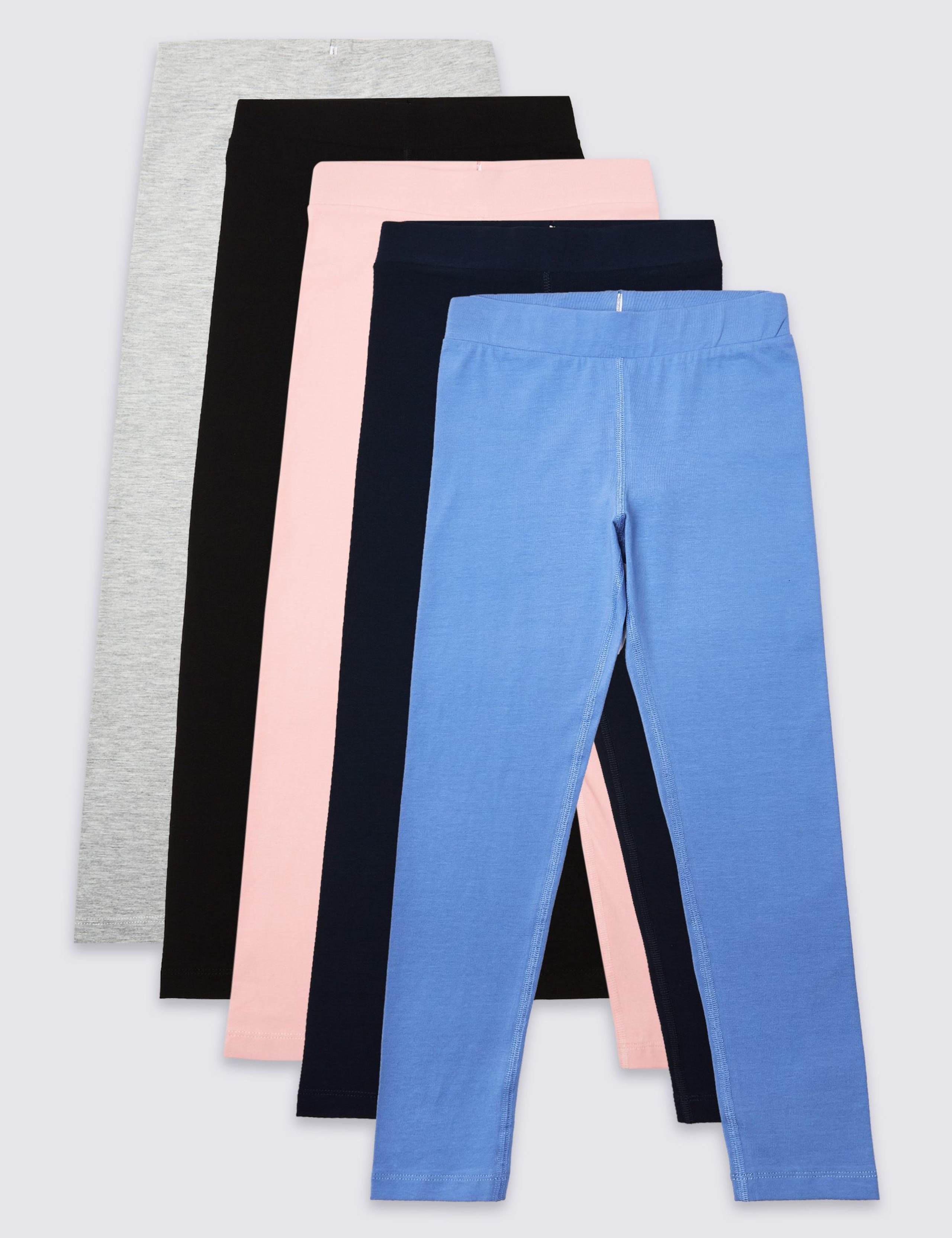 5 Pack Adaptive Leggings (3-16 Yrs) 1 of 9