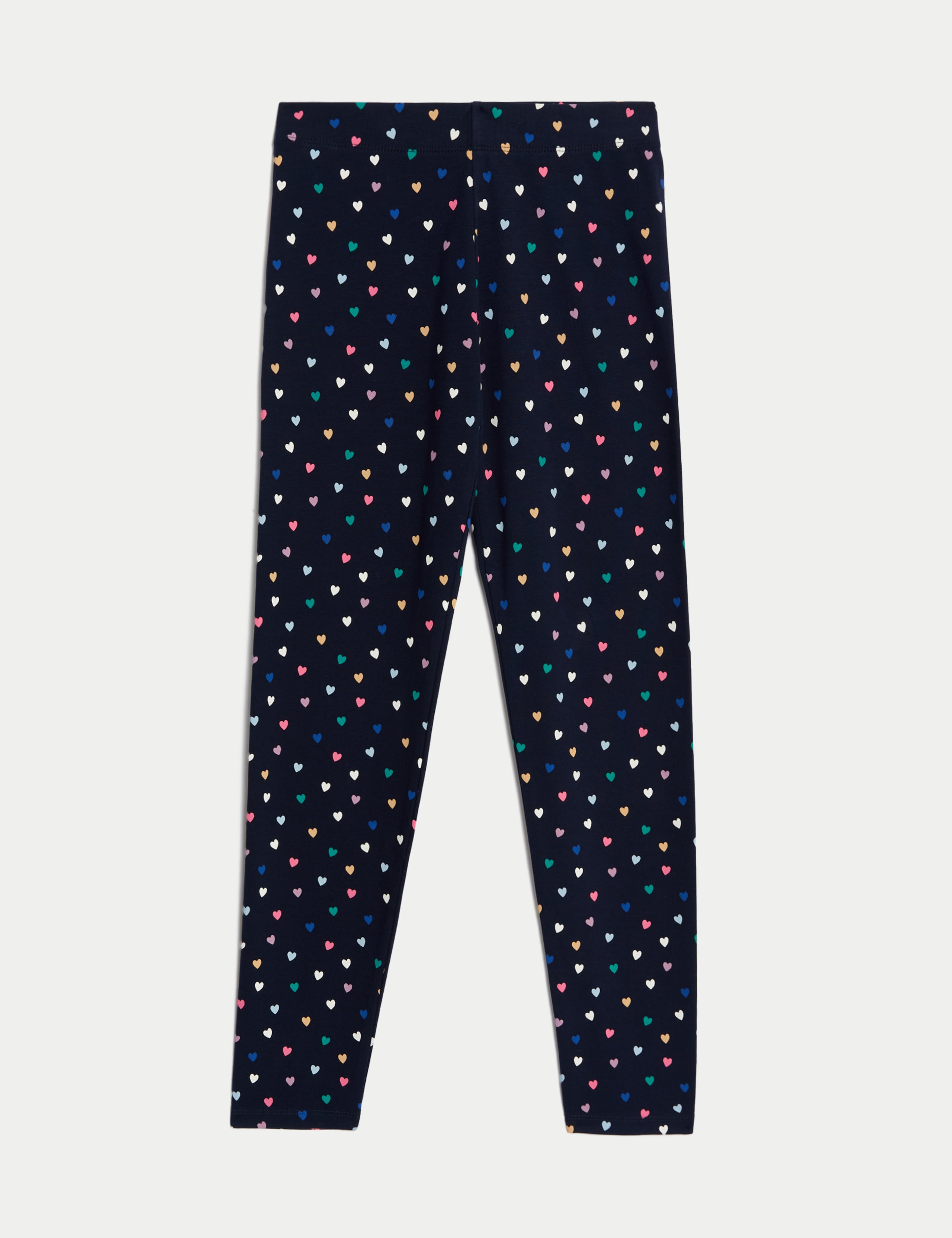 Cotton Rich Heart Print Leggings (6-16 Yrs) 2 of 6
