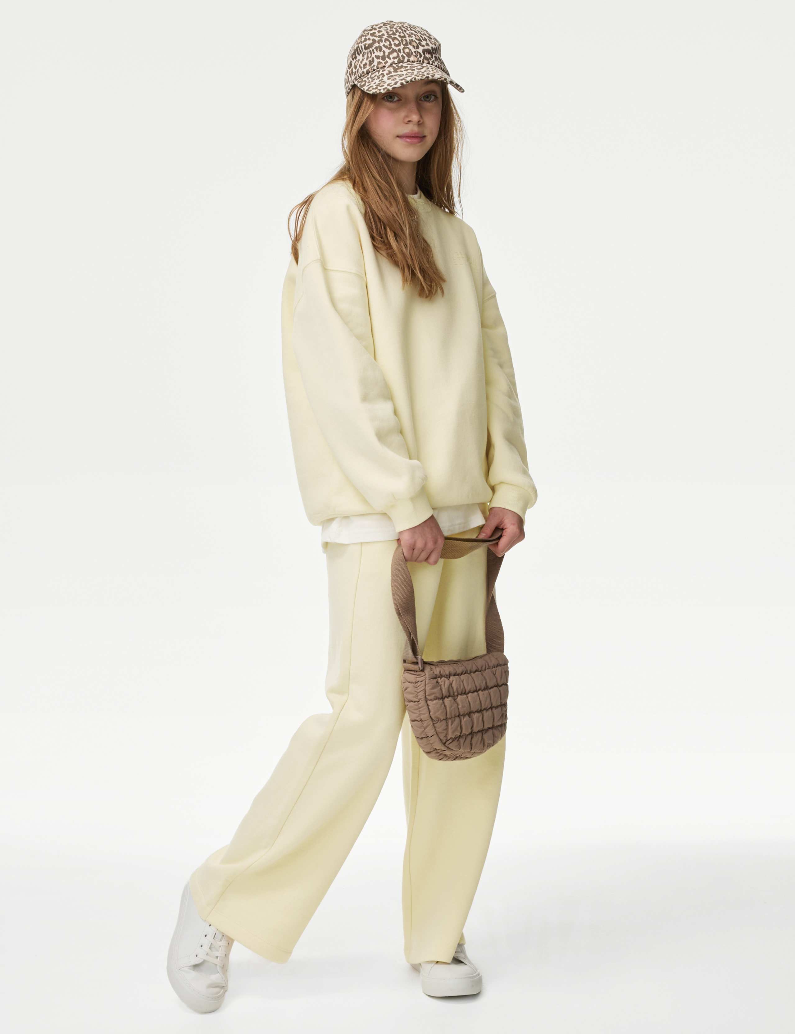 Wide Leg Cotton Rich Joggers (2-16 Yrs) 3 of 5