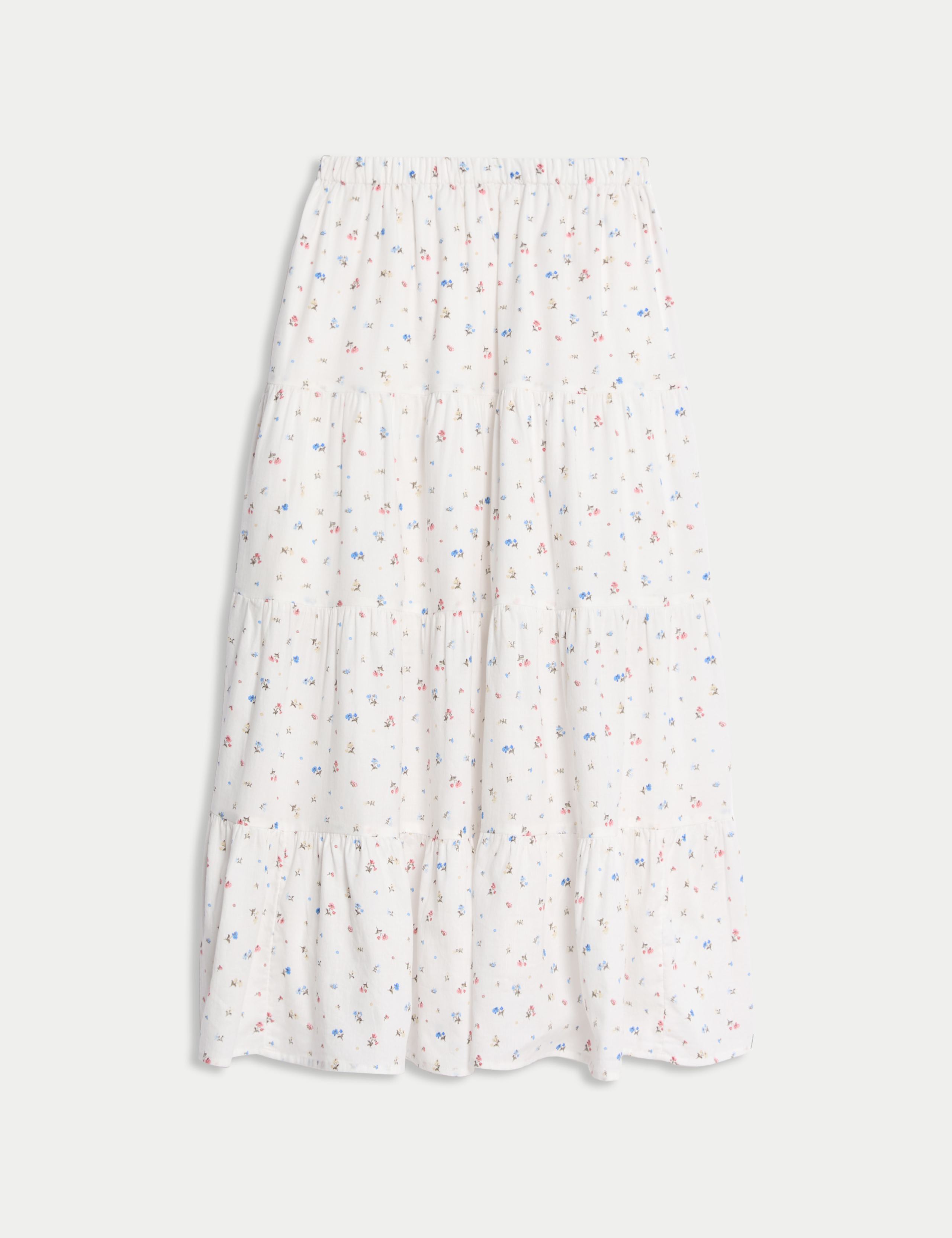 Pure Cotton Maxi Skirt (6-16 Yrs) 2 of 5