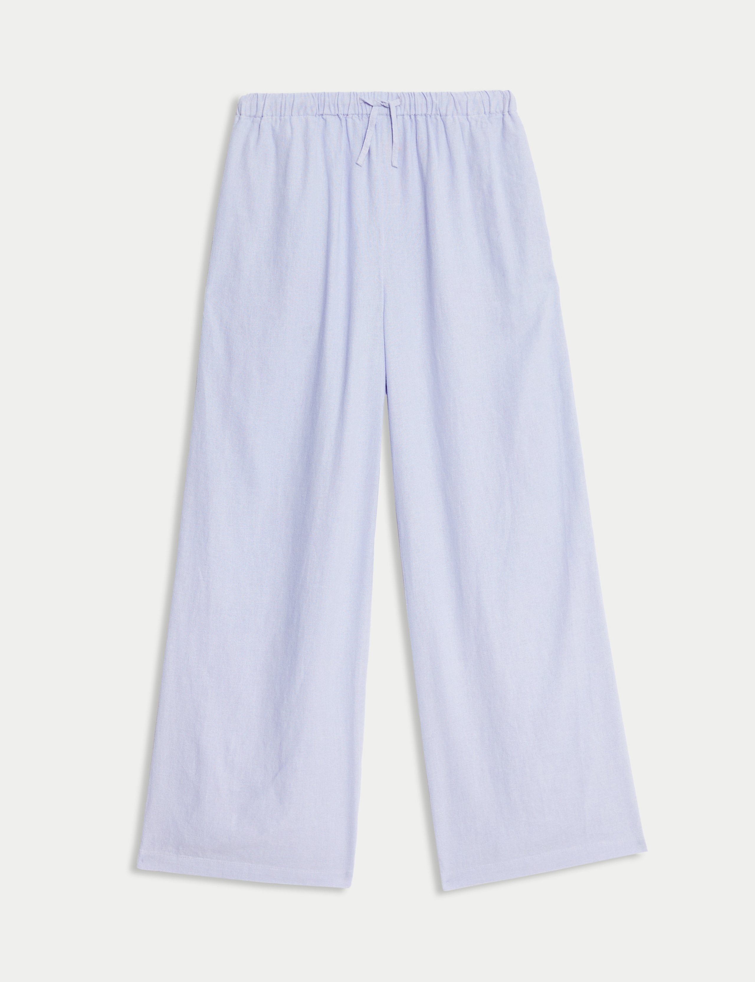 Wide Leg Linen Rich Trousers (6-16 Yrs) 2 of 6
