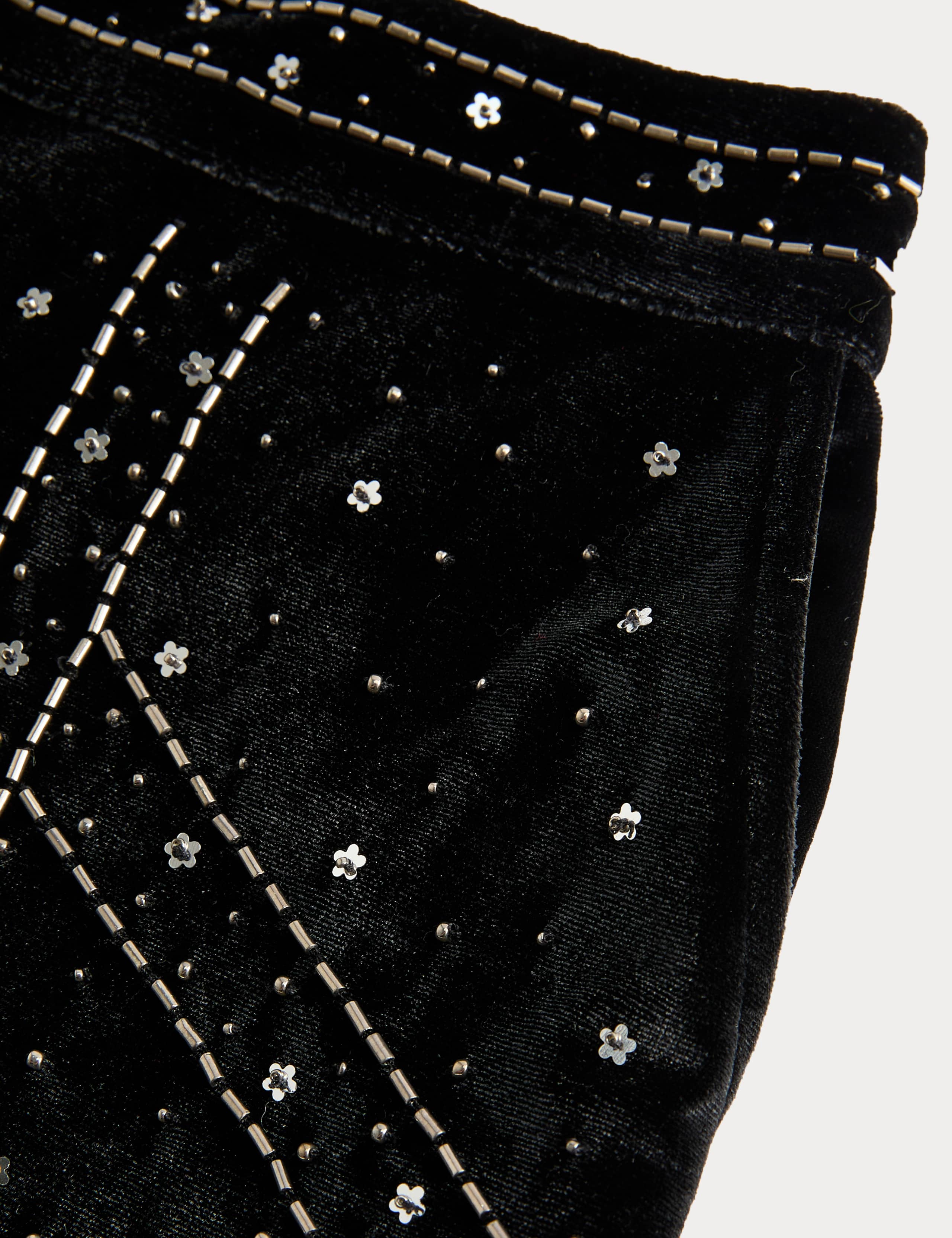 Velvet Beaded Shorts (6-16 Yrs) 2 of 3