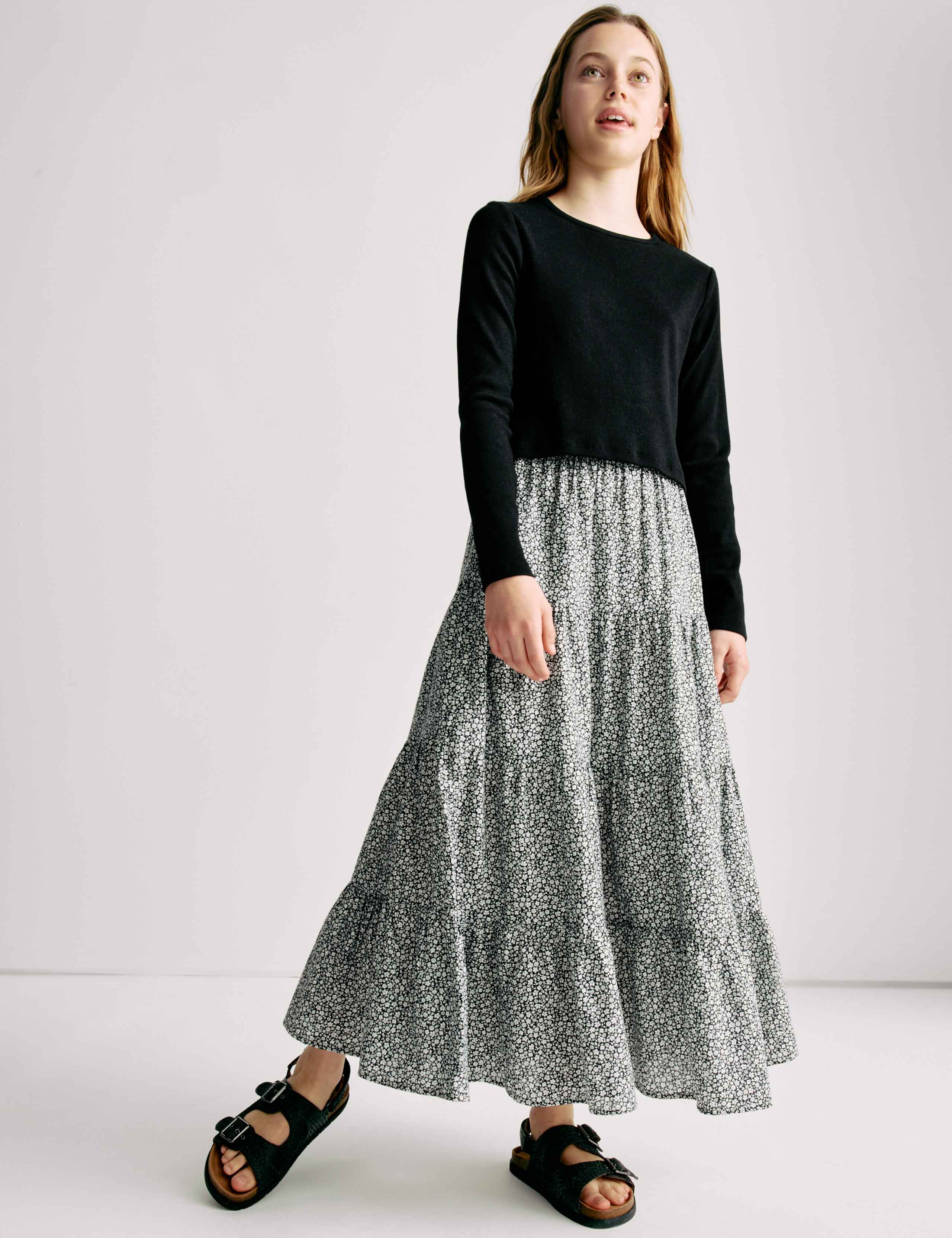 Pure Cotton Ditsy Floral Maxi Skirt (6-16 Yrs) 4 of 5