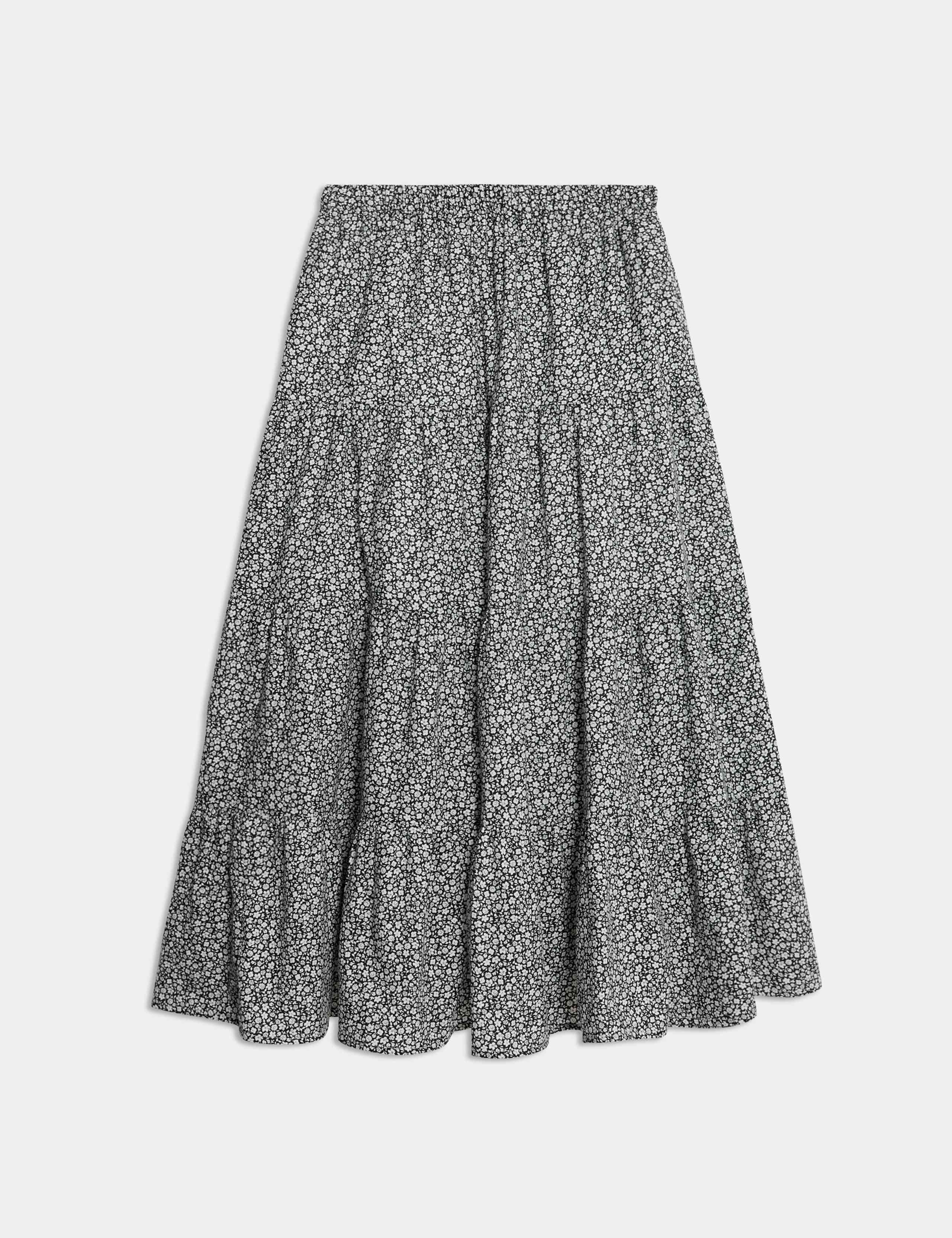 Pure Cotton Ditsy Floral Maxi Skirt (6-16 Yrs) 2 of 5