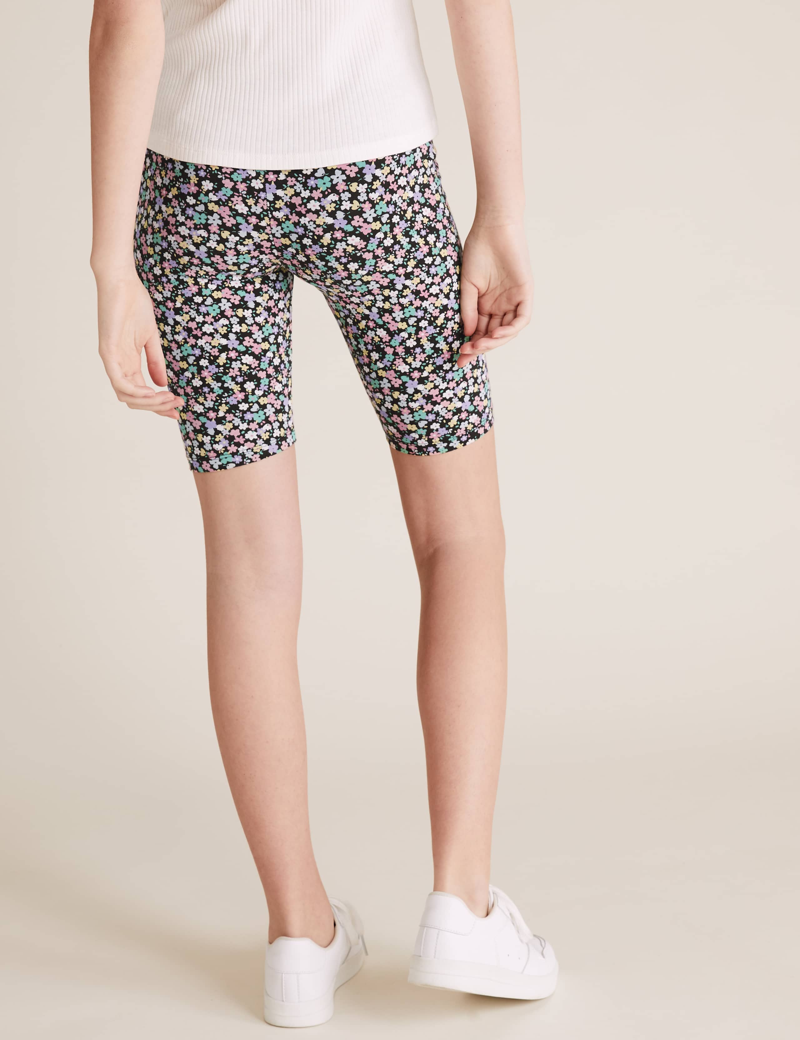 Organic Cotton Floral Print Cycling Shorts (6-16 Yrs) 3 of 4