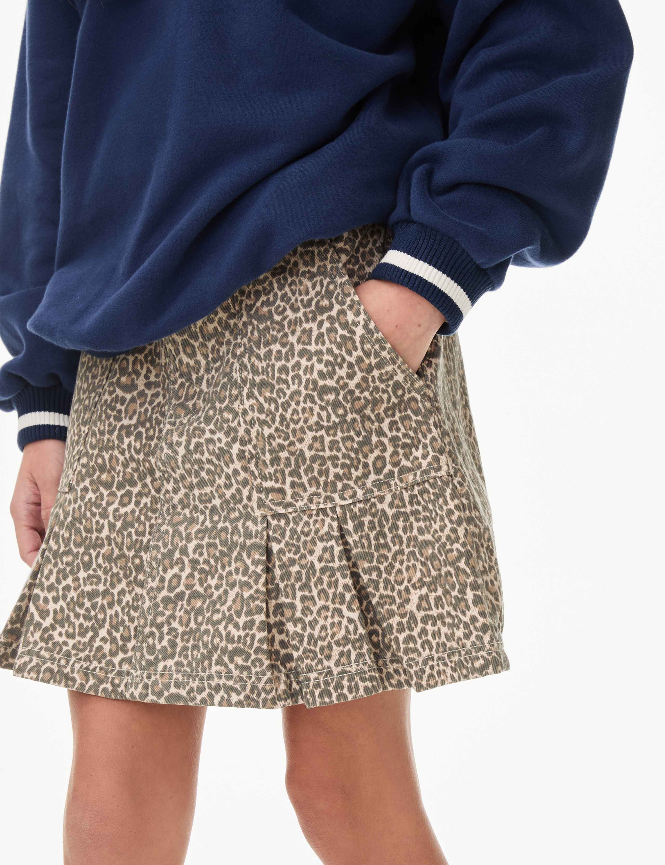 Leopard Print Denim Skirt (2-16 Yrs) 3 of 6