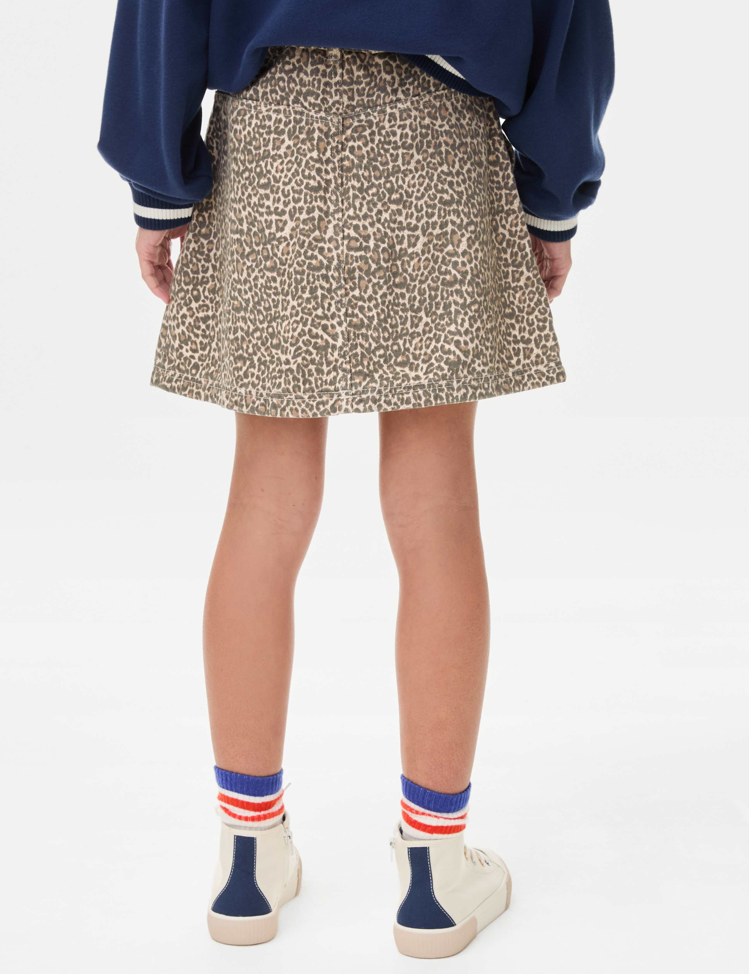 Leopard Print Denim Skirt (2-16 Yrs) 5 of 6