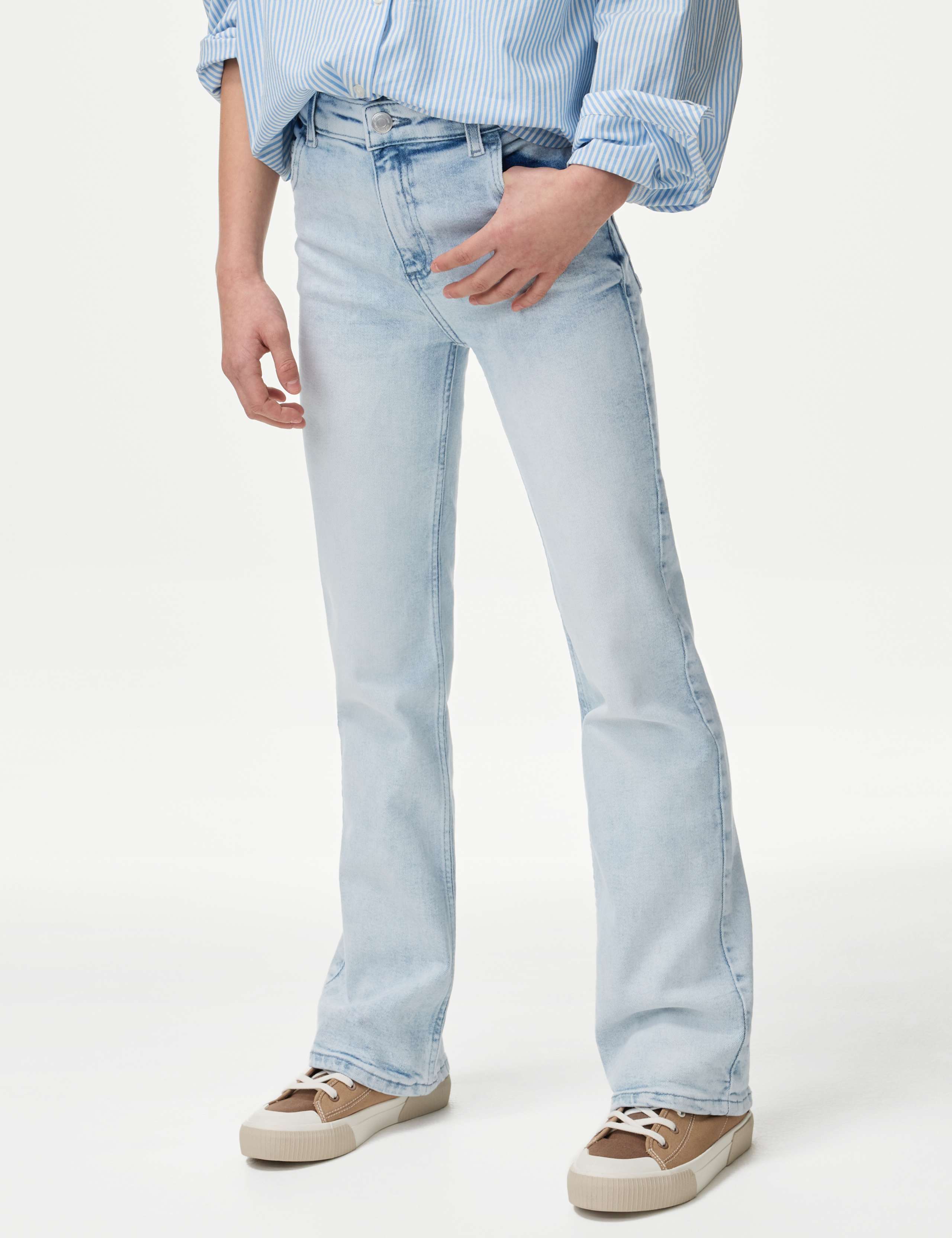 Regular Fit Denim Flared Jeans (6-16 Yrs) 3 of 5