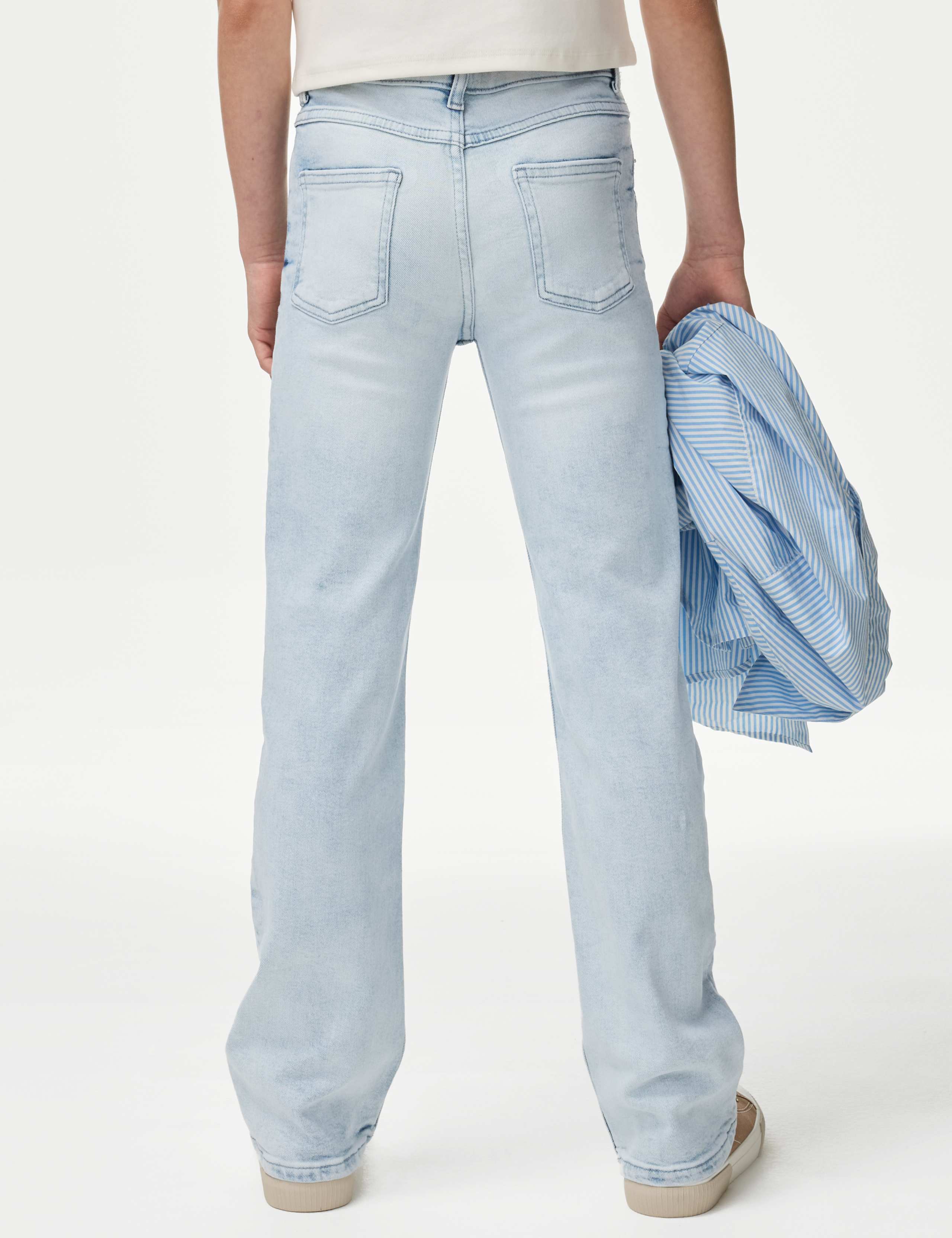 Regular Fit Denim Flared Jeans (6-16 Yrs) 4 of 5