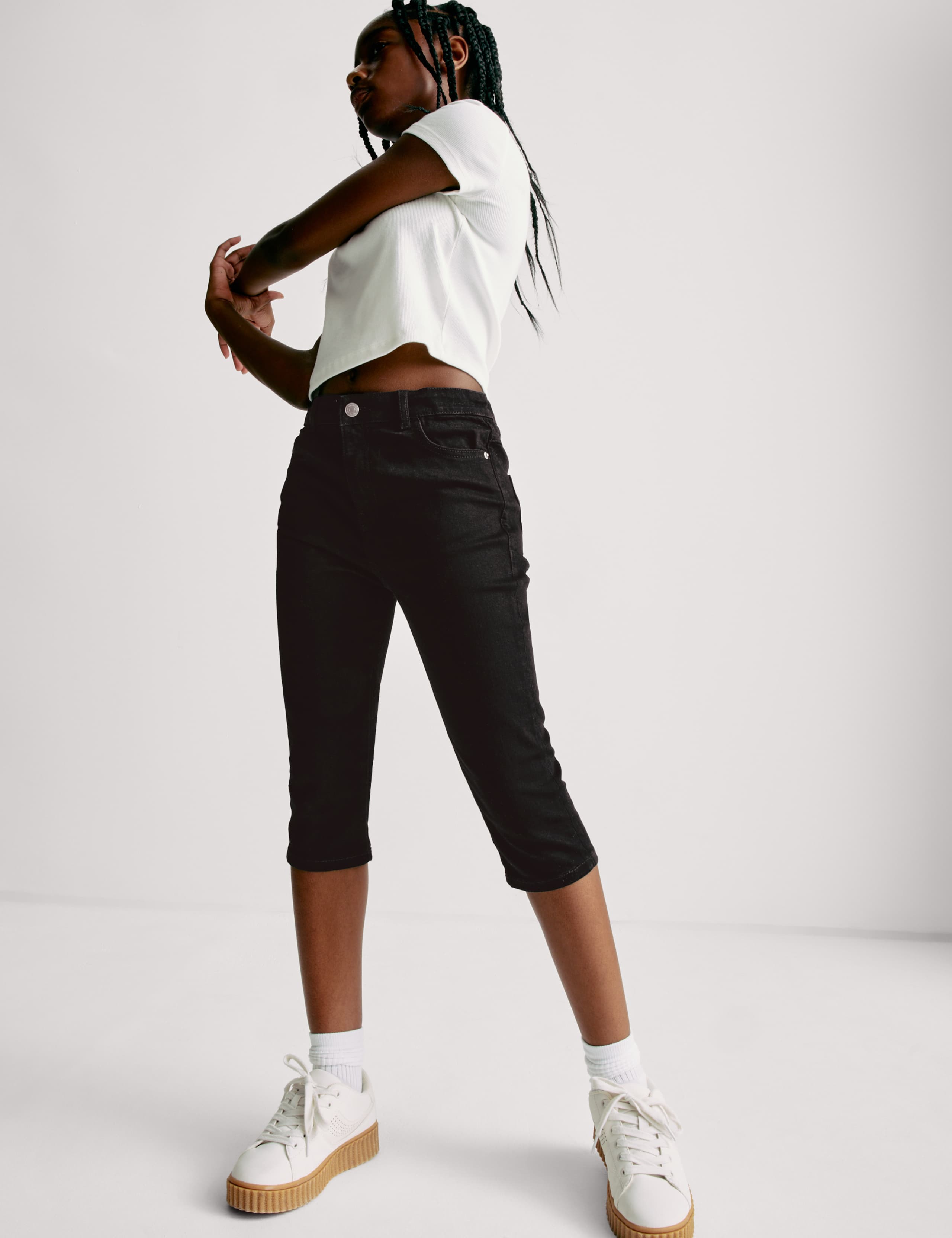 Skinny Capri Denim Jeans (6-16 Yrs) 4 of 7