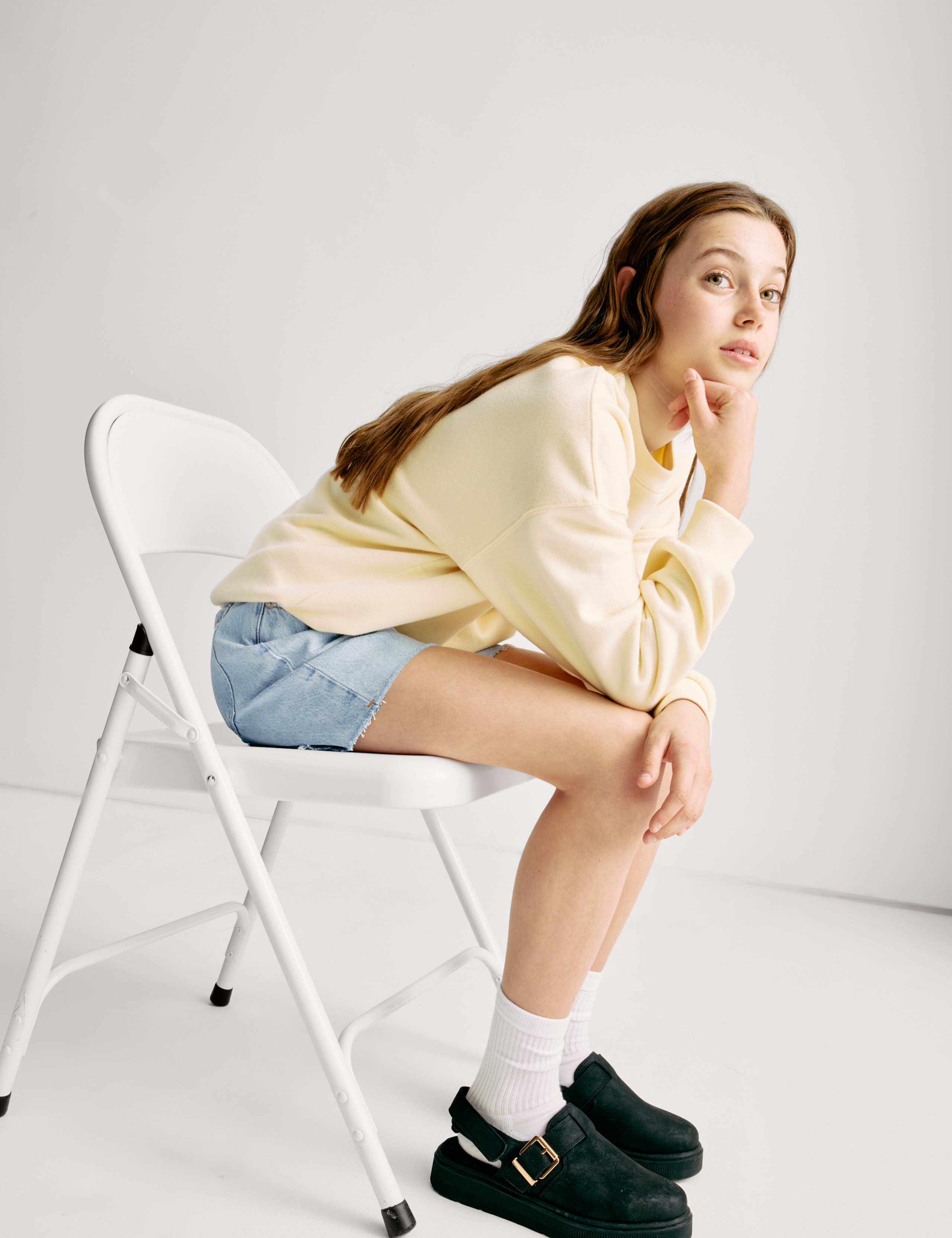 Pure Cotton Relaxed Denim Shorts (6-16 Yrs) 3 of 6