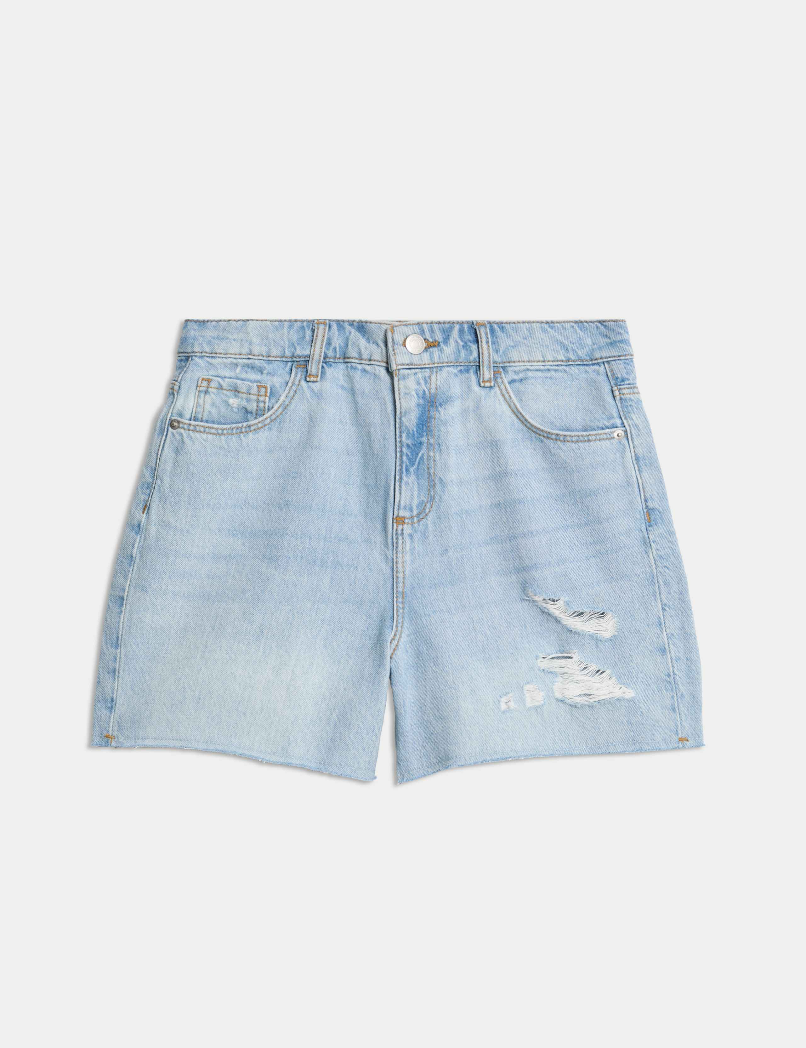 Pure Cotton Relaxed Denim Shorts (6-16 Yrs) 2 of 6