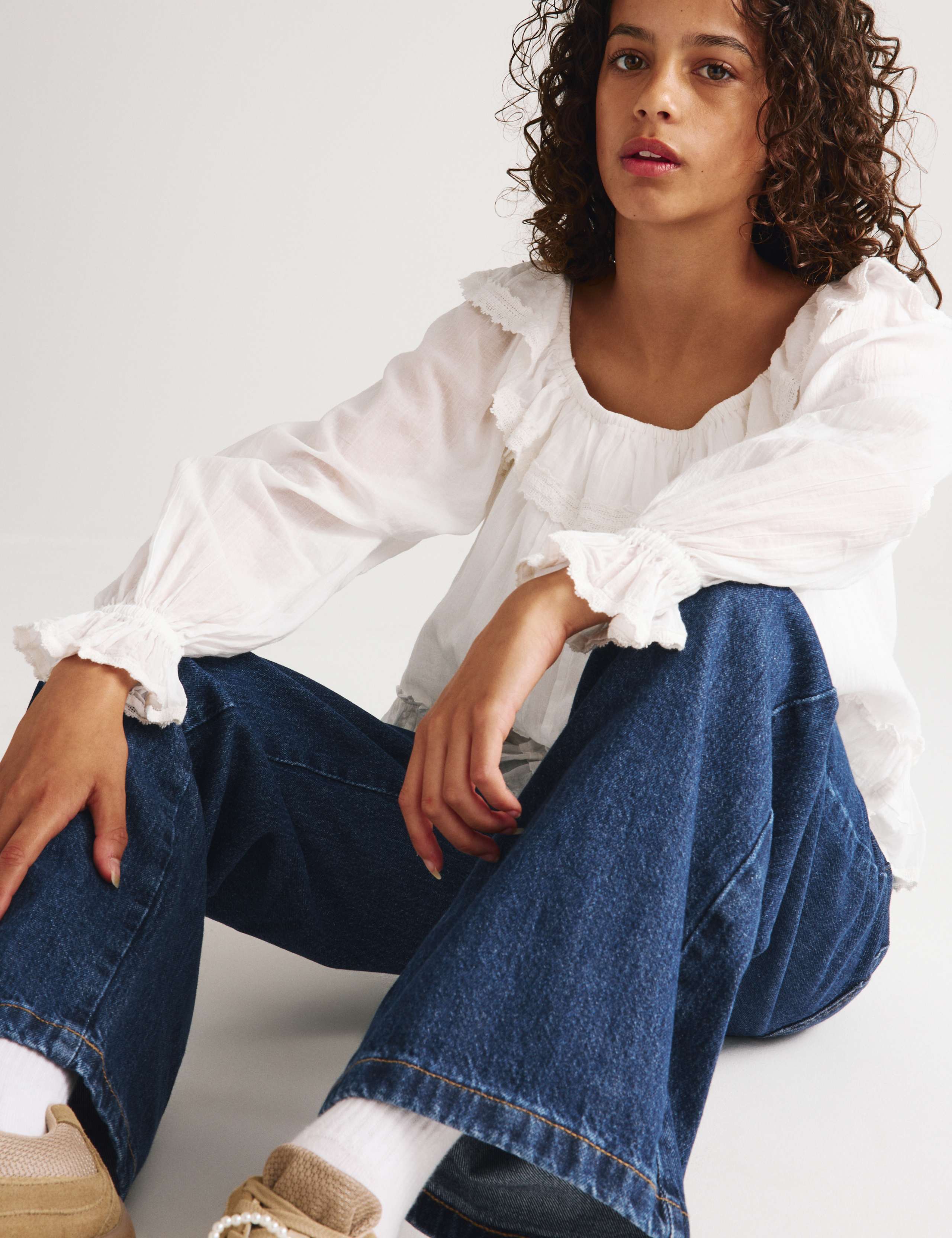 Denim Wide Leg Jeans (6-16 Yrs) 5 of 6