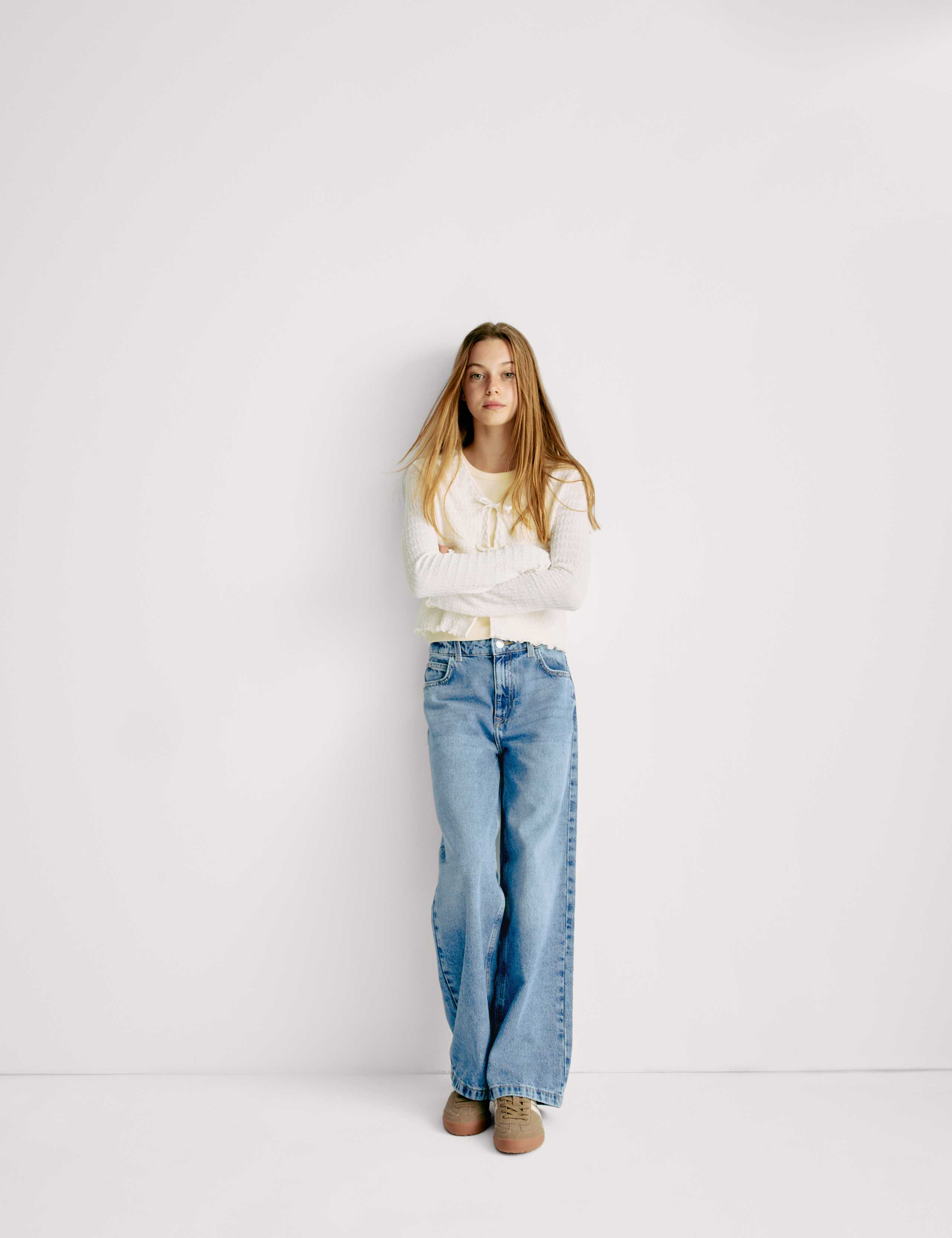 Wide Leg Denim Jeans (6-16 Yrs) 2 of 6