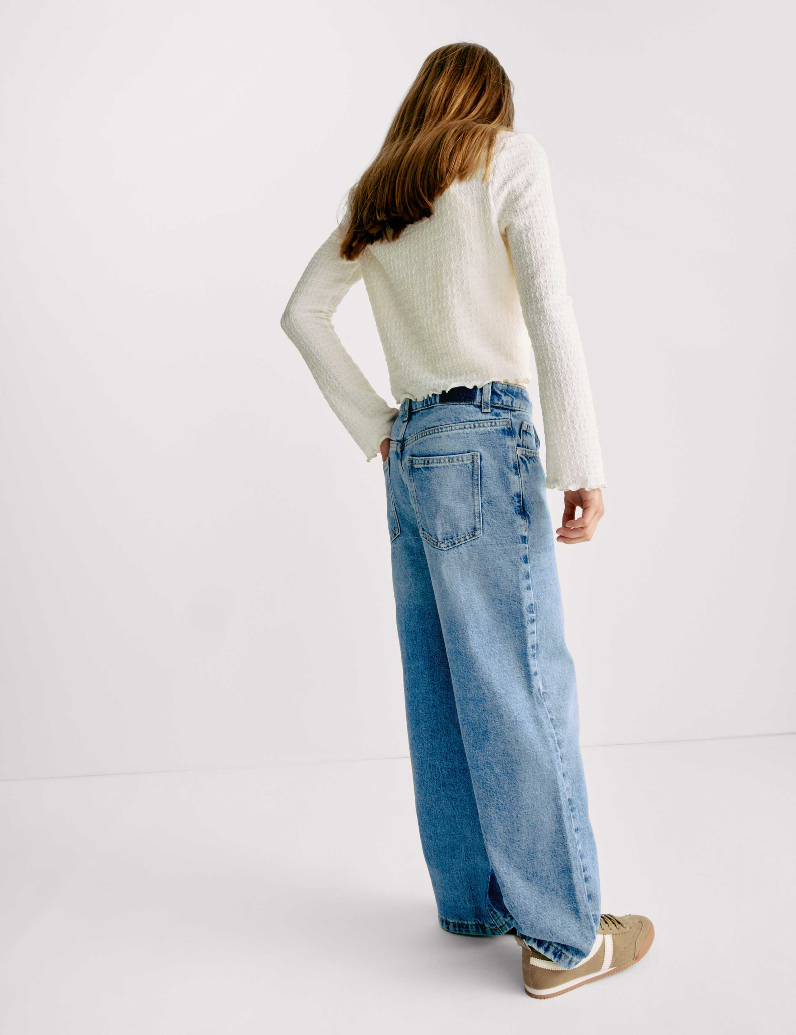 Denim Wide Leg Jeans (6-16 Yrs) 3 of 6