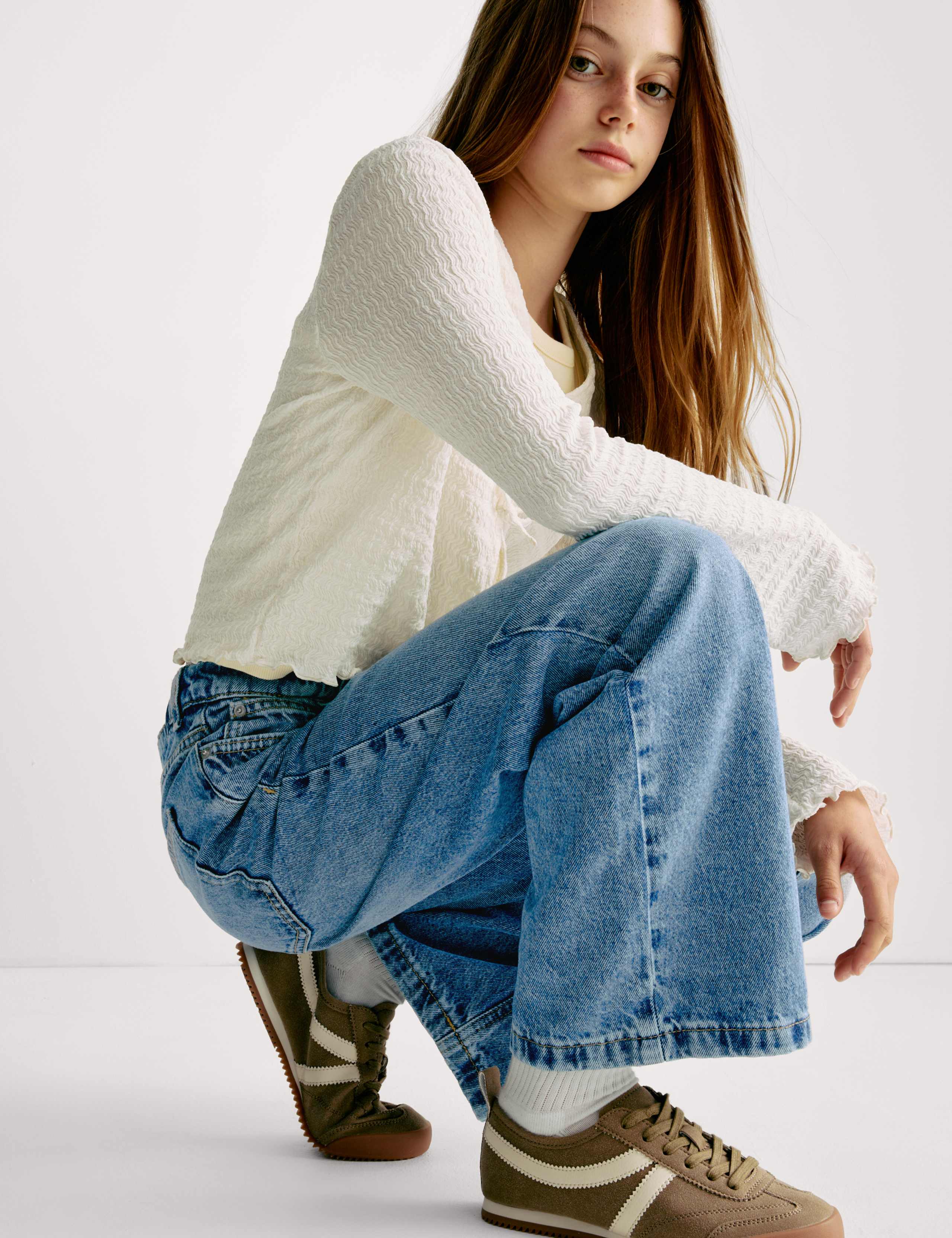 Denim Wide Leg Jeans (6-16 Yrs) 5 of 6