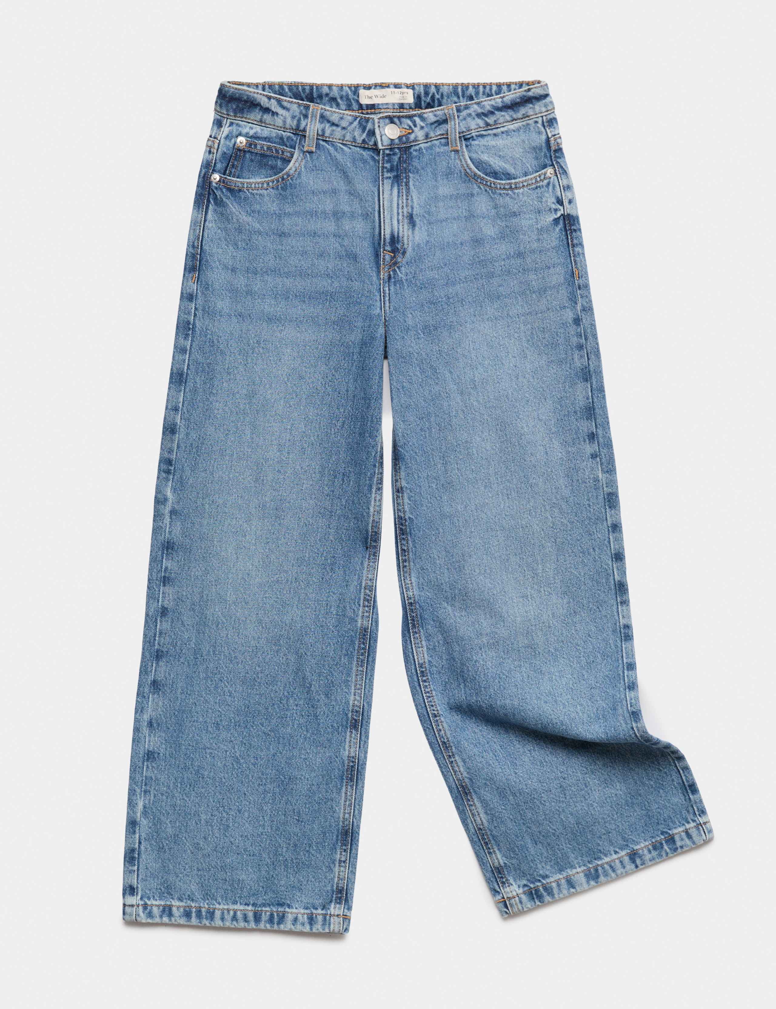 Denim Wide Leg Jeans (6-16 Yrs) 2 of 7