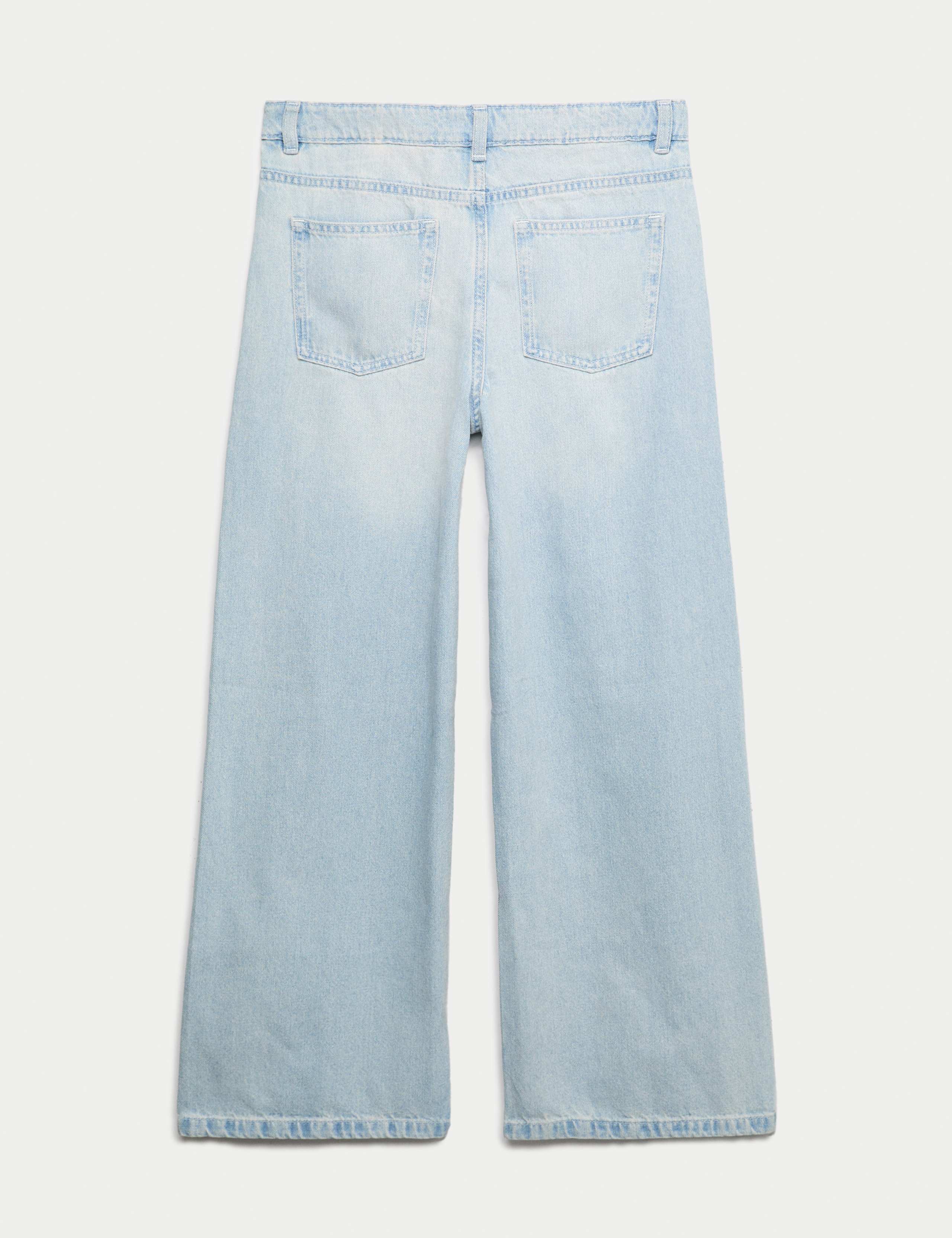 Wide Leg Denim Diamante Jeans (6-16 Yrs) 2 of 3