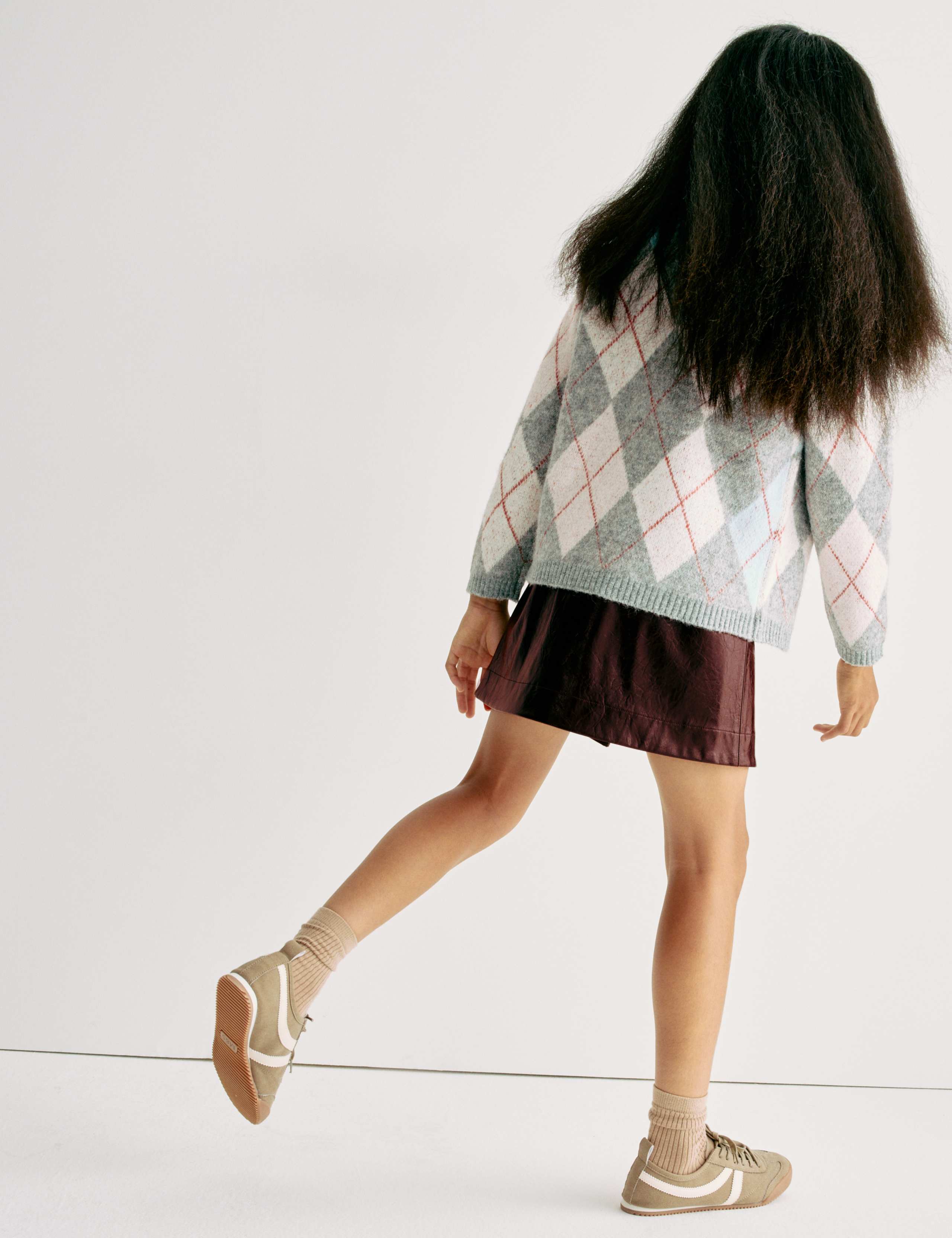 Faux Leather Mini A Line Skirt (6-16 Yrs) 6 of 6