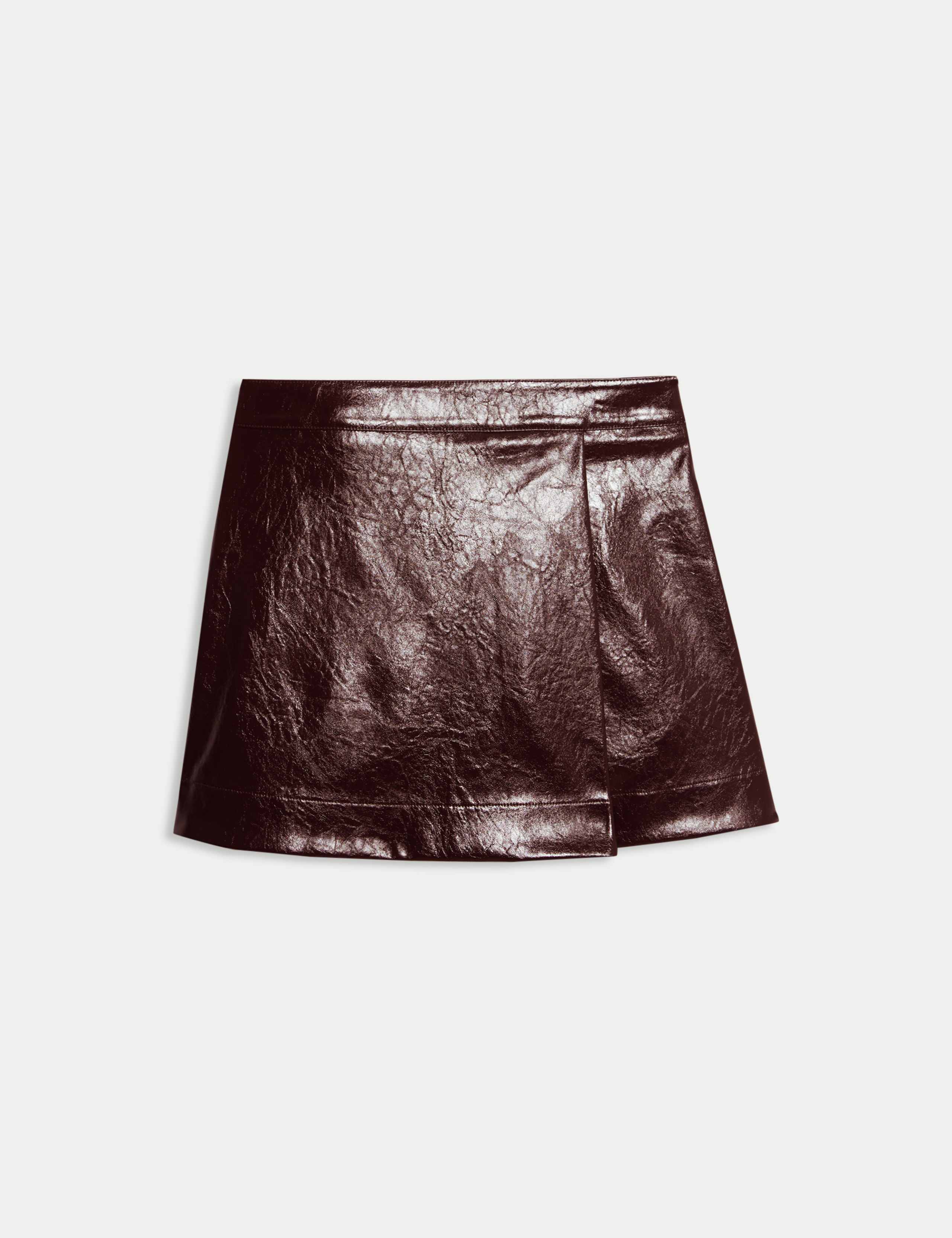 Faux Leather Mini A Line Skirt (6-16 Yrs) 2 of 6