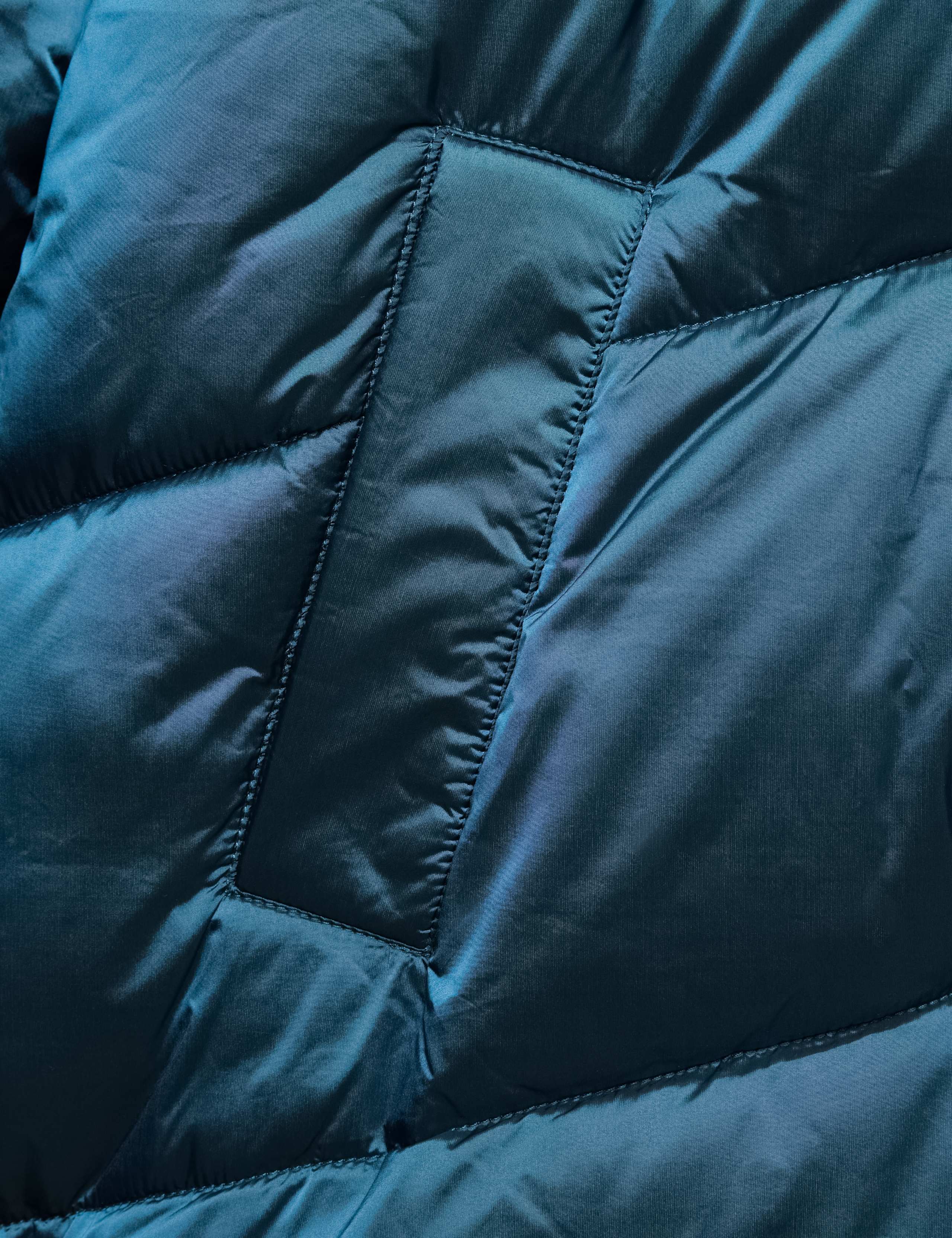 Metallic Long Line Padded Coat (6-16 Yrs) 2 of 3