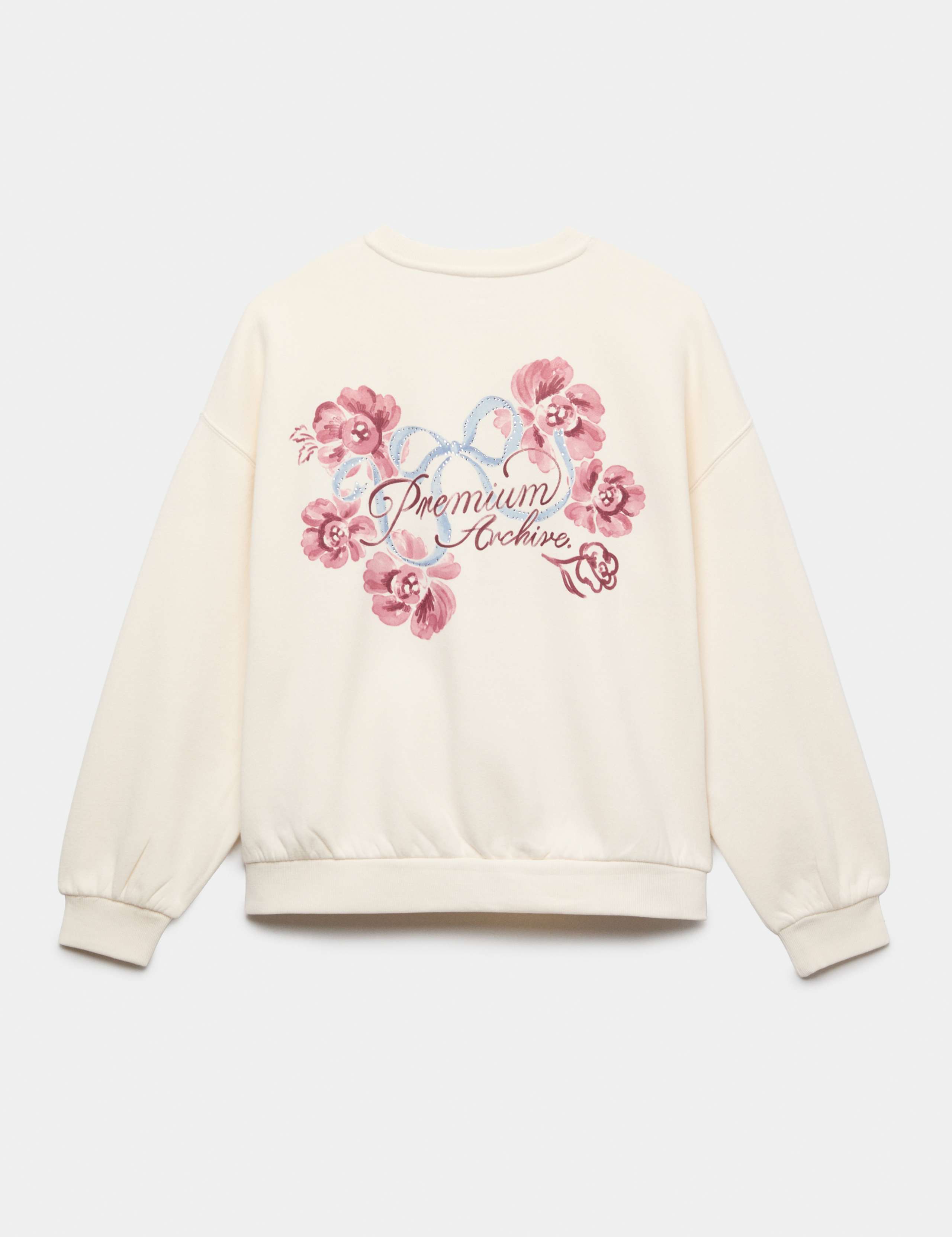 Cotton Rich Diamante Graphic Sweatshirt (6-16 Yrs) 2 of 2