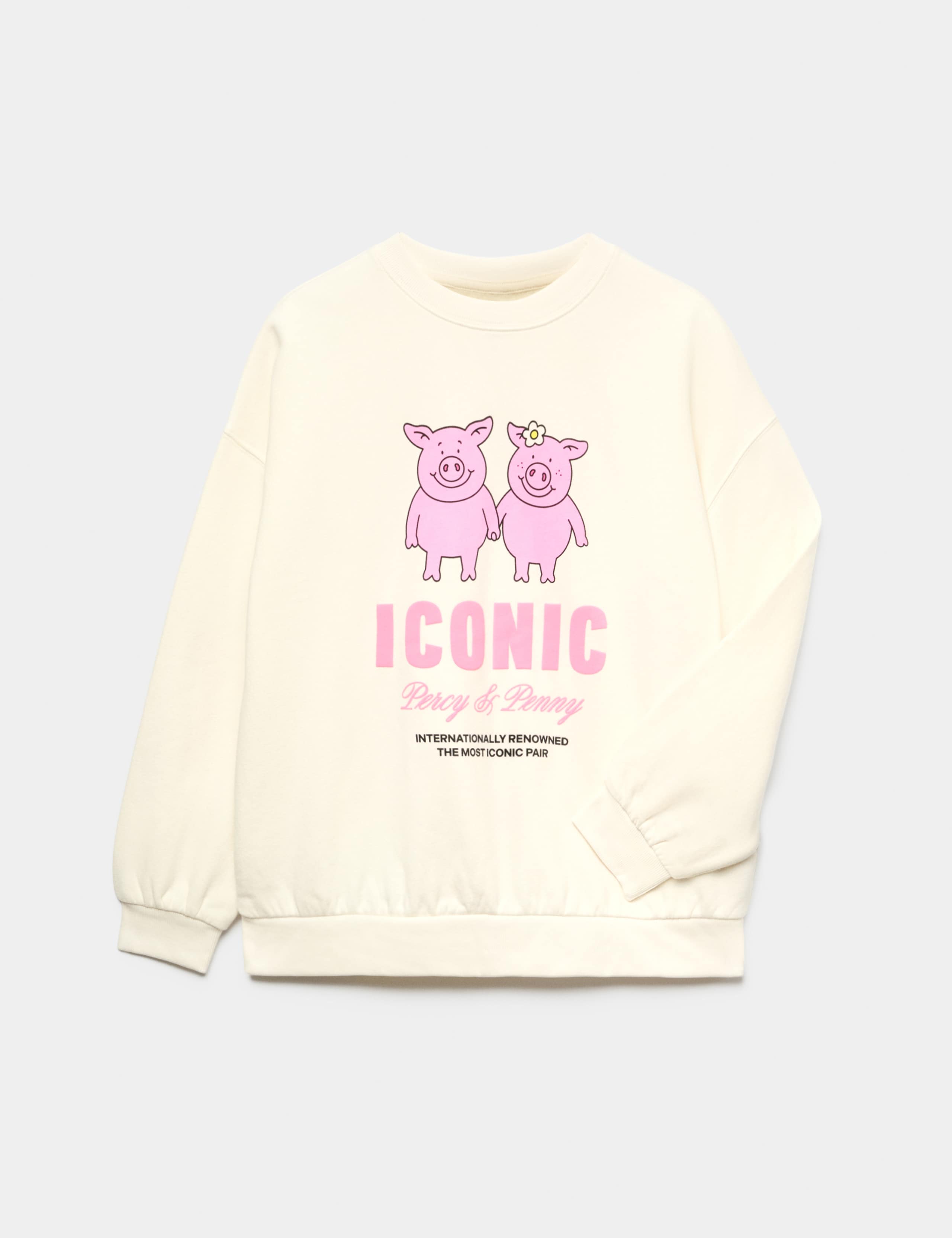 Cotton Rich Percy Pig™ Graphic Sweatshirt (6-16 Yrs) 1 of 1