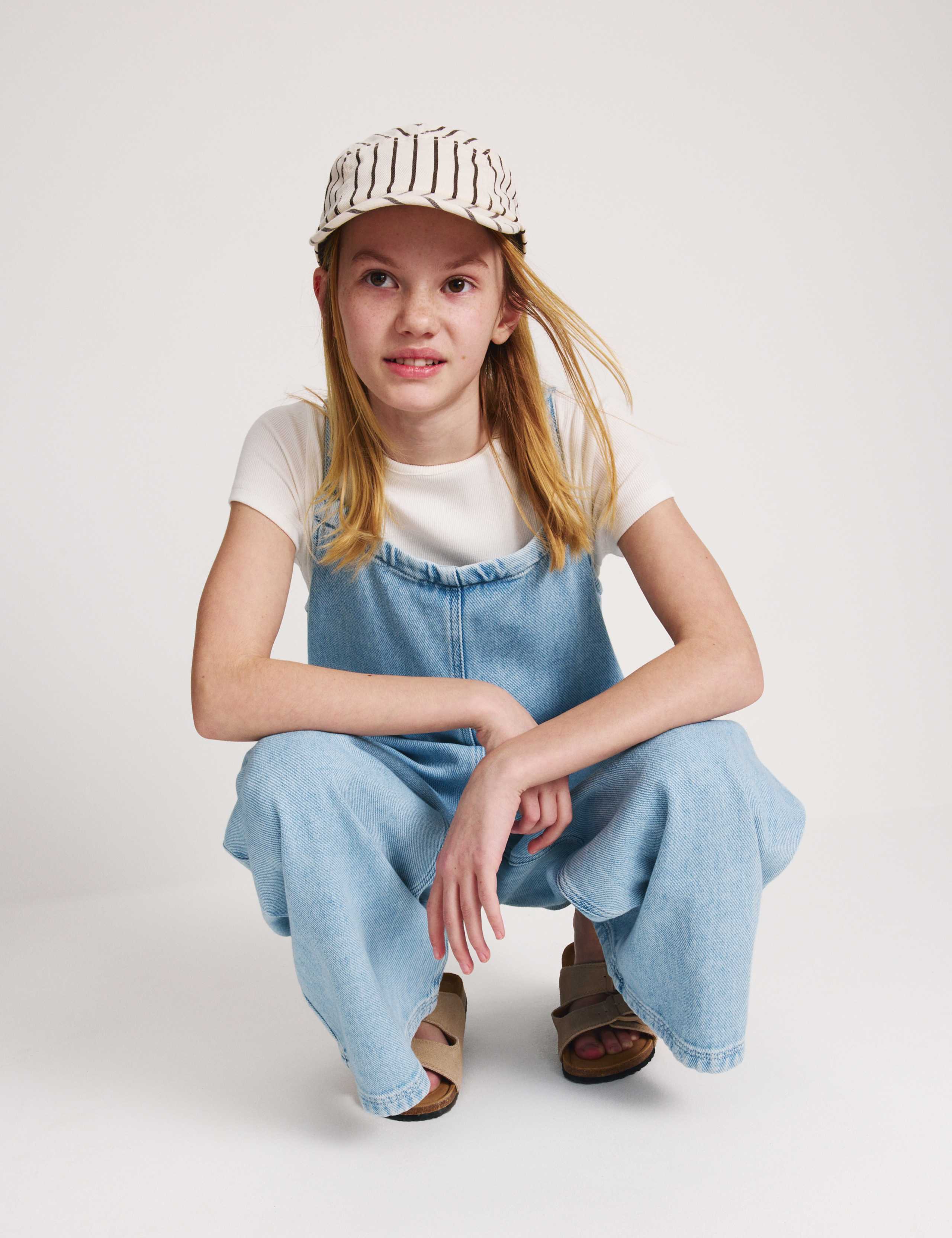 Denim Twill Wide Leg Jumpsuit (6-16 Yrs) 5 of 7